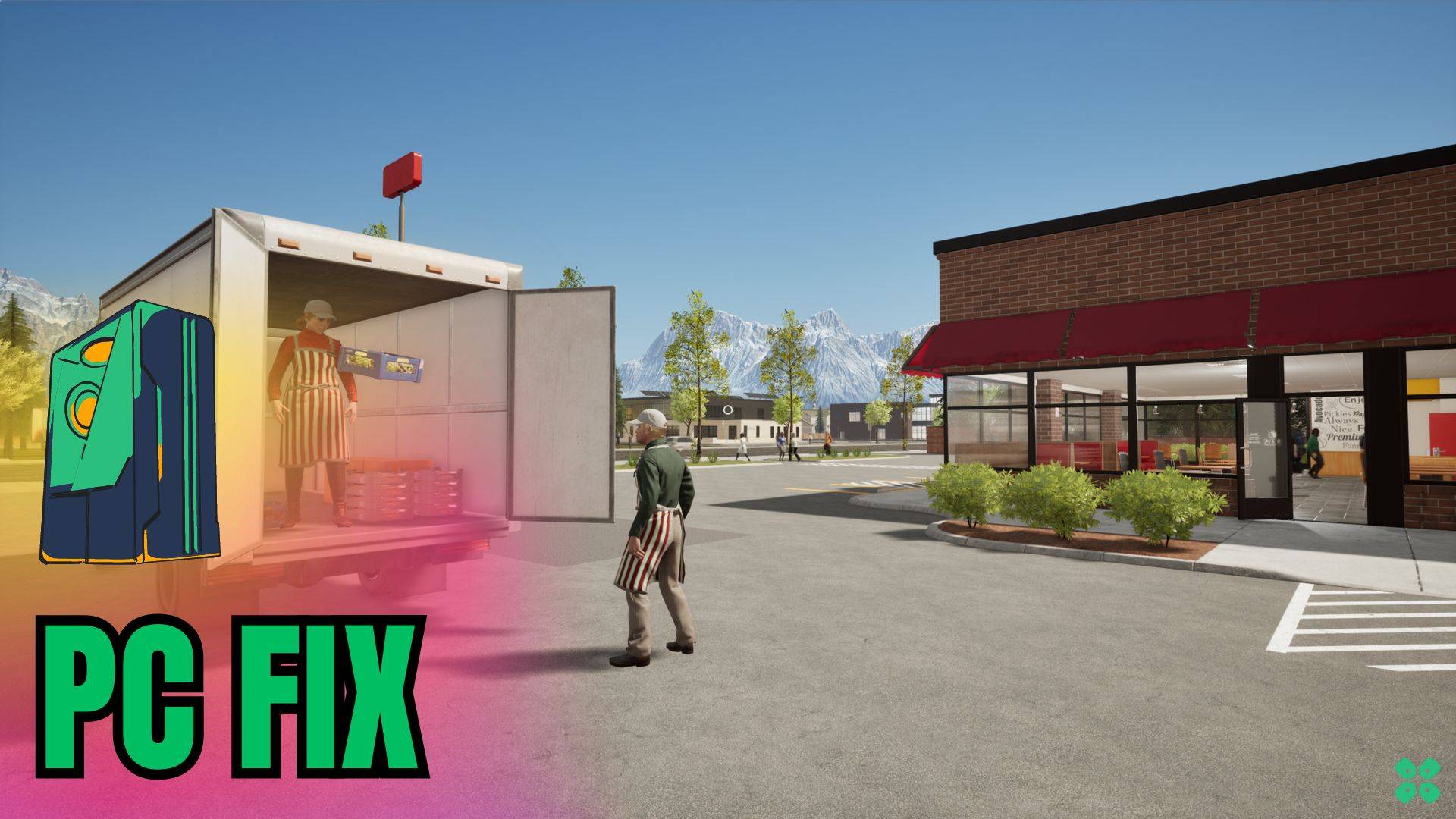 Artwork of FastFoodSimulator and its fix of lagging by TCG