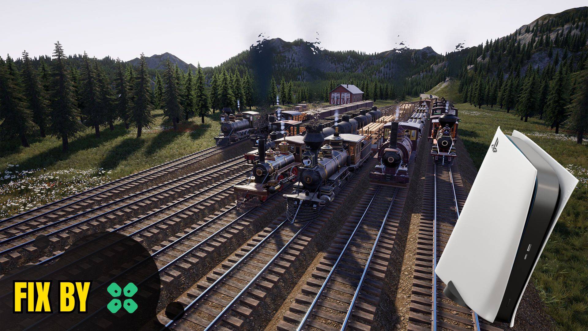 Artwork of RailroadsOnline and its fix of lagging by TCG