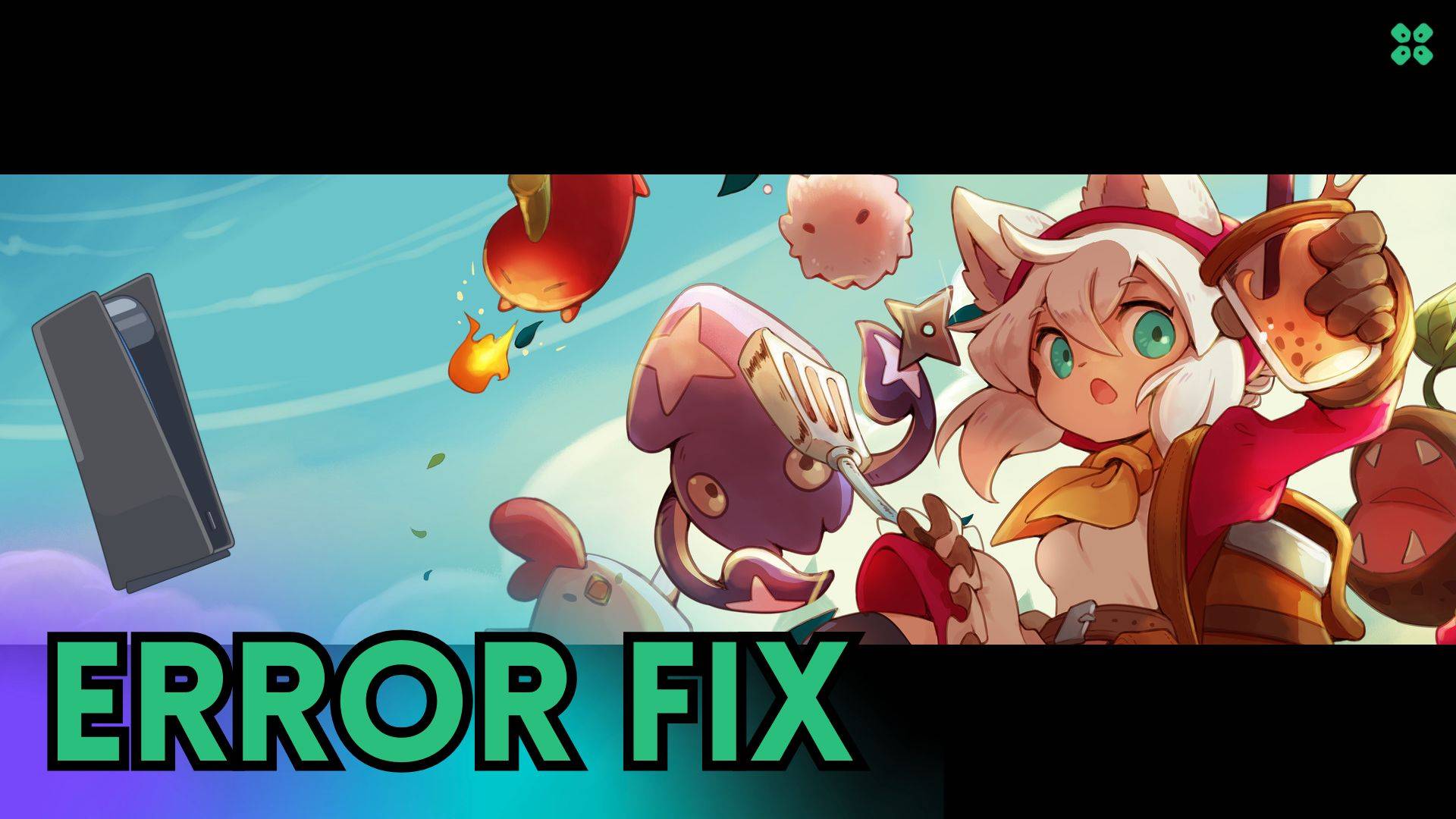 Artwork of Cuisineer and its fix of crashing by TCG