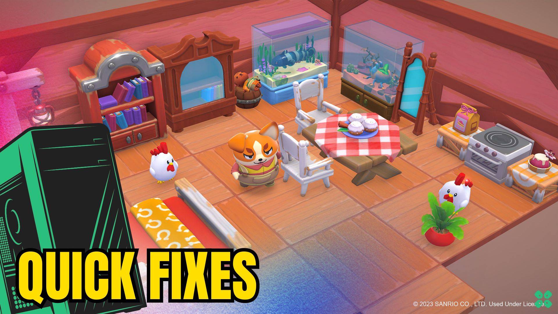 Artwork of HelloKittyIslandAdventure and its fix of lagging by TCG