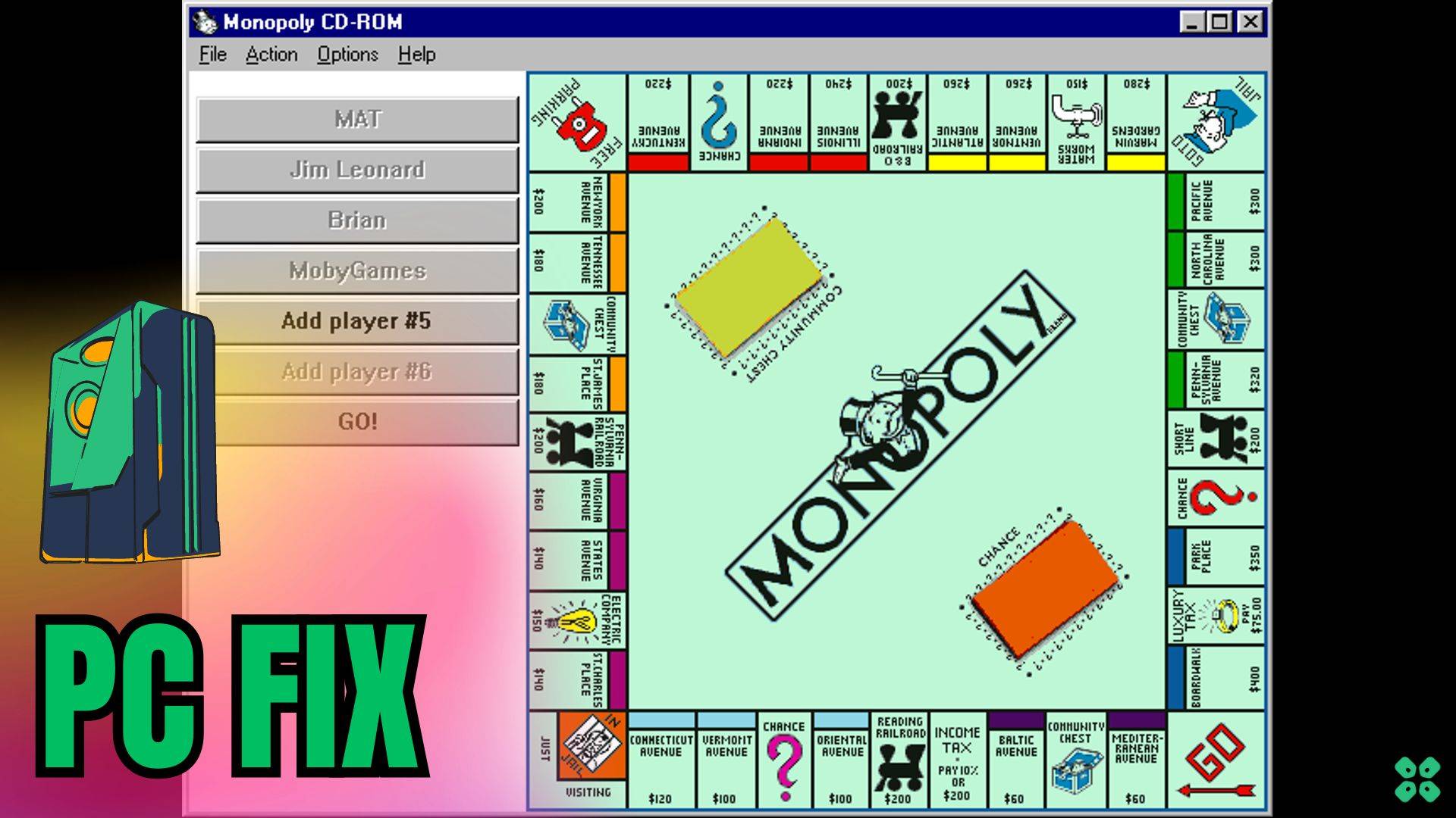 Artwork of Monopoly and its fix of lagging by TCG