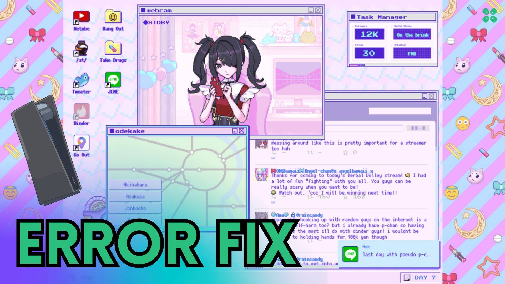 Artwork of NeedyStreamerOverload and its fix of crashing by TCG