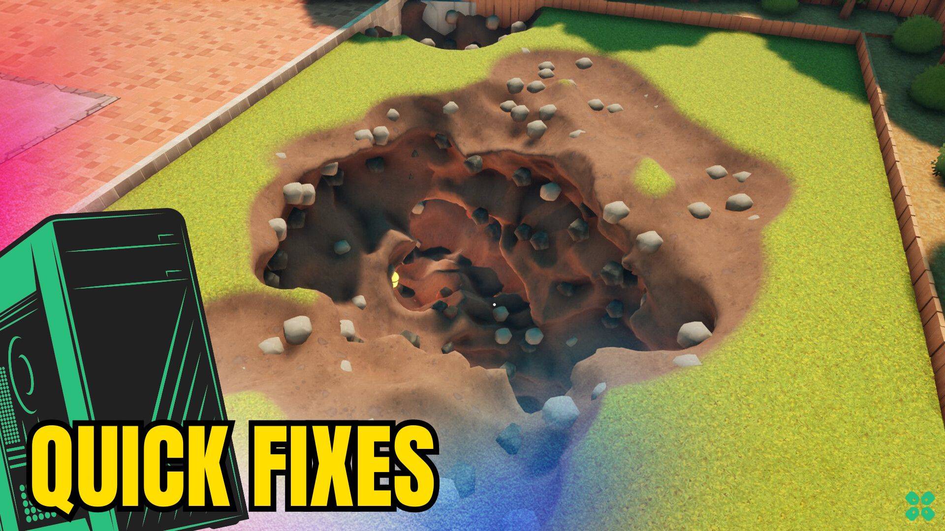 Artwork of AGameAboutDiggingAHole and its fix of crashing by TCG