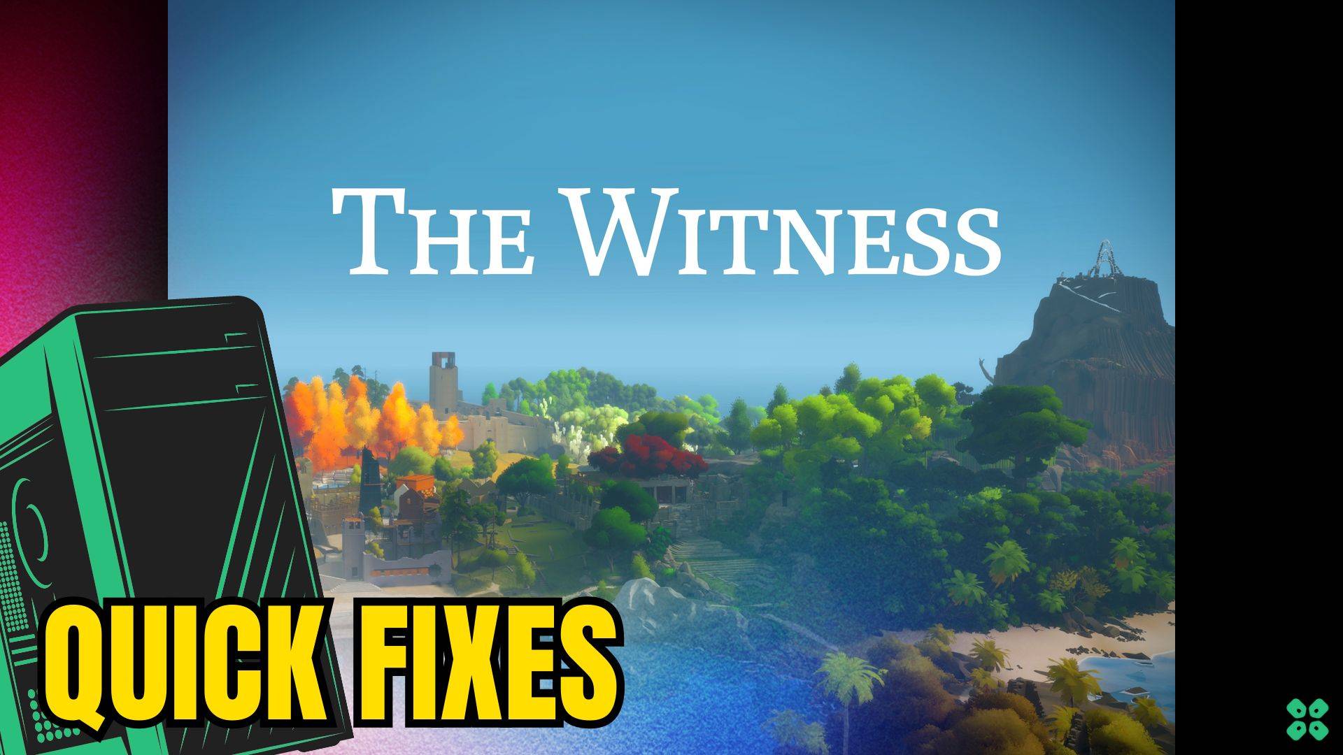 Artwork of TheWitness and its fix of crashing by TCG