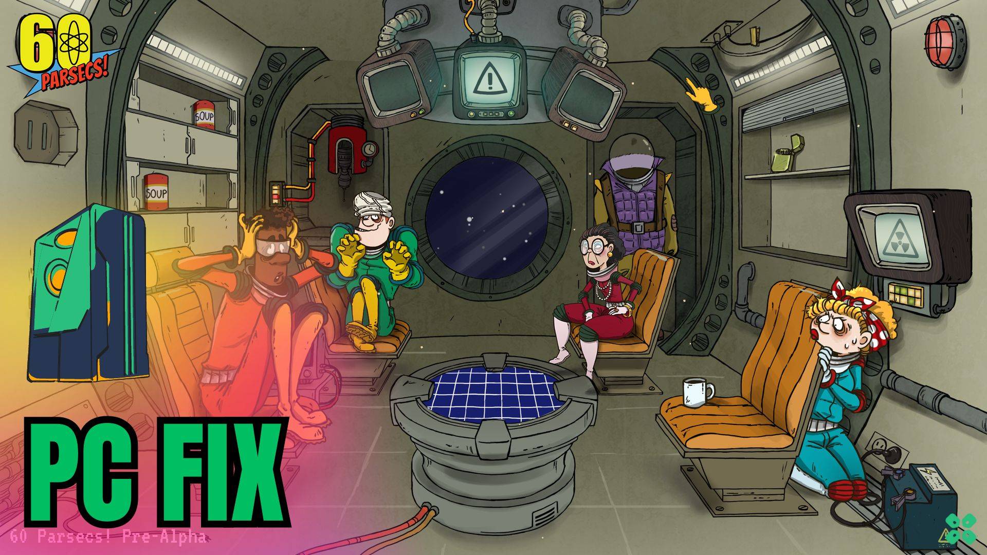 Artwork of 60Parsecs and its fix of crashing by TCG