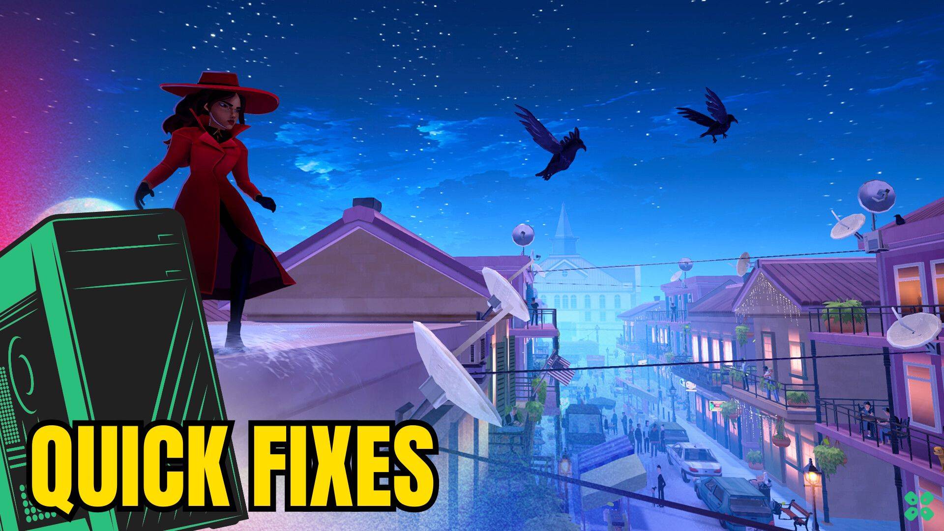 Artwork of CarmenSandiego and its fix of crashing by TCG