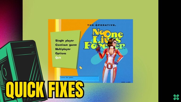 Artwork of TheOperativeNoOneLivesForever and its fix of crashing by TCG