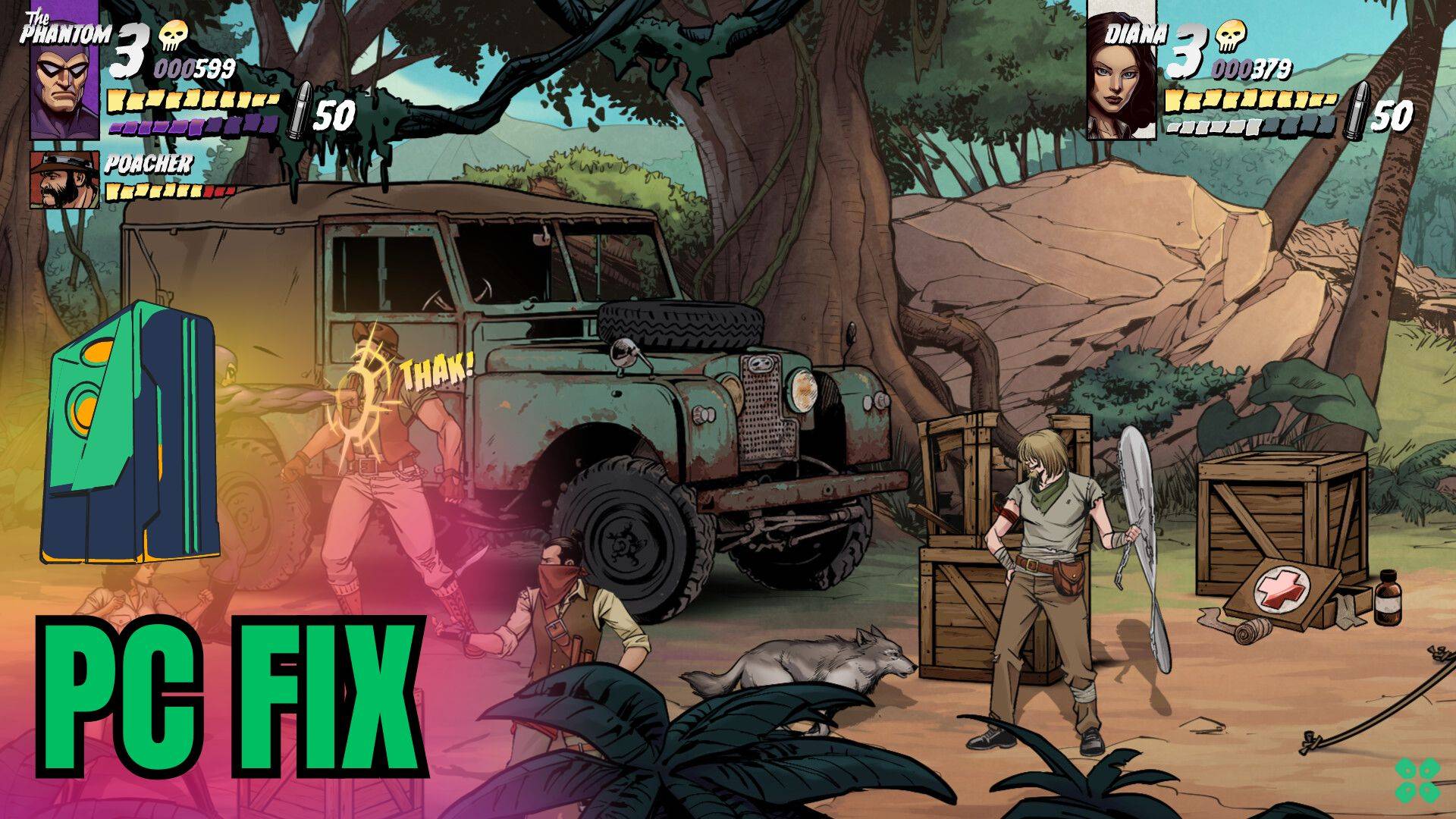 Artwork of ThePhantom and its fix of crashing by TCG