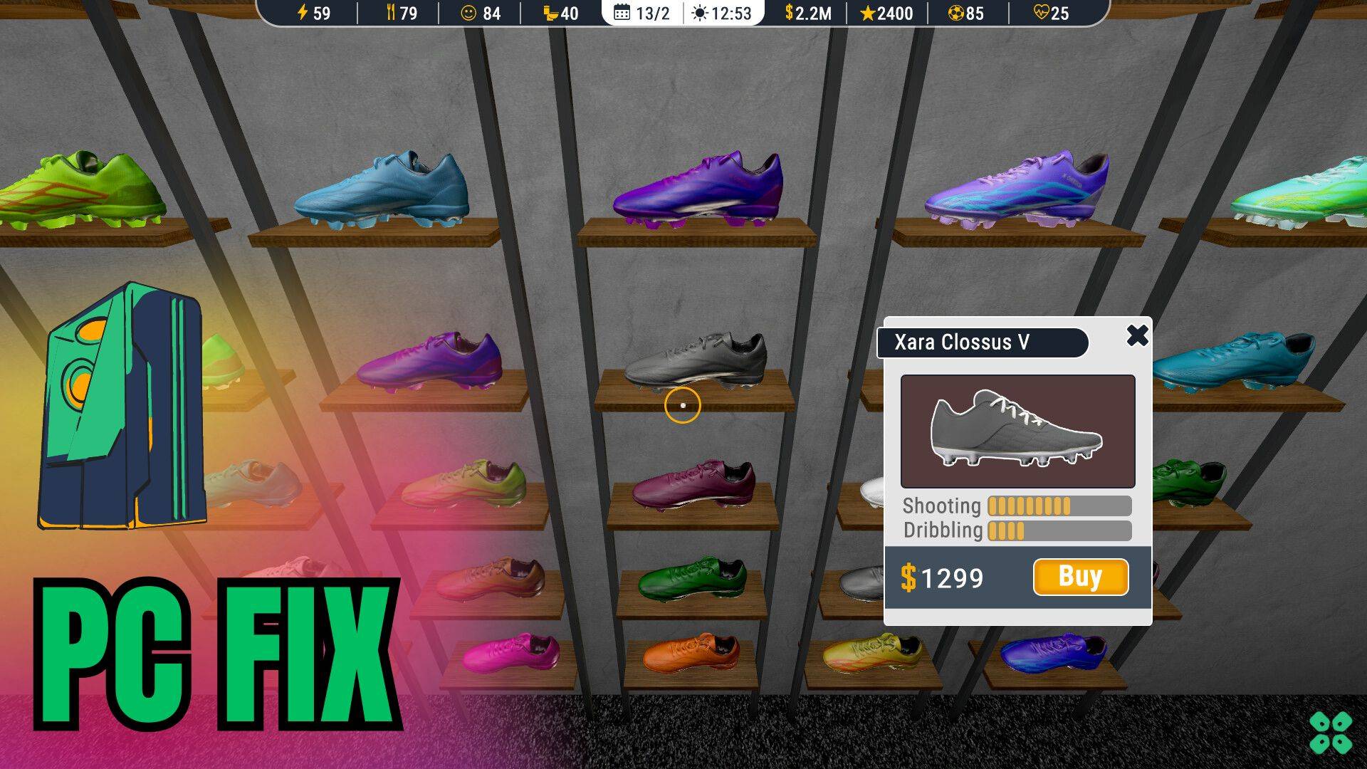 Artwork of FootballLifeSimulator and its fix of crashing by TCG