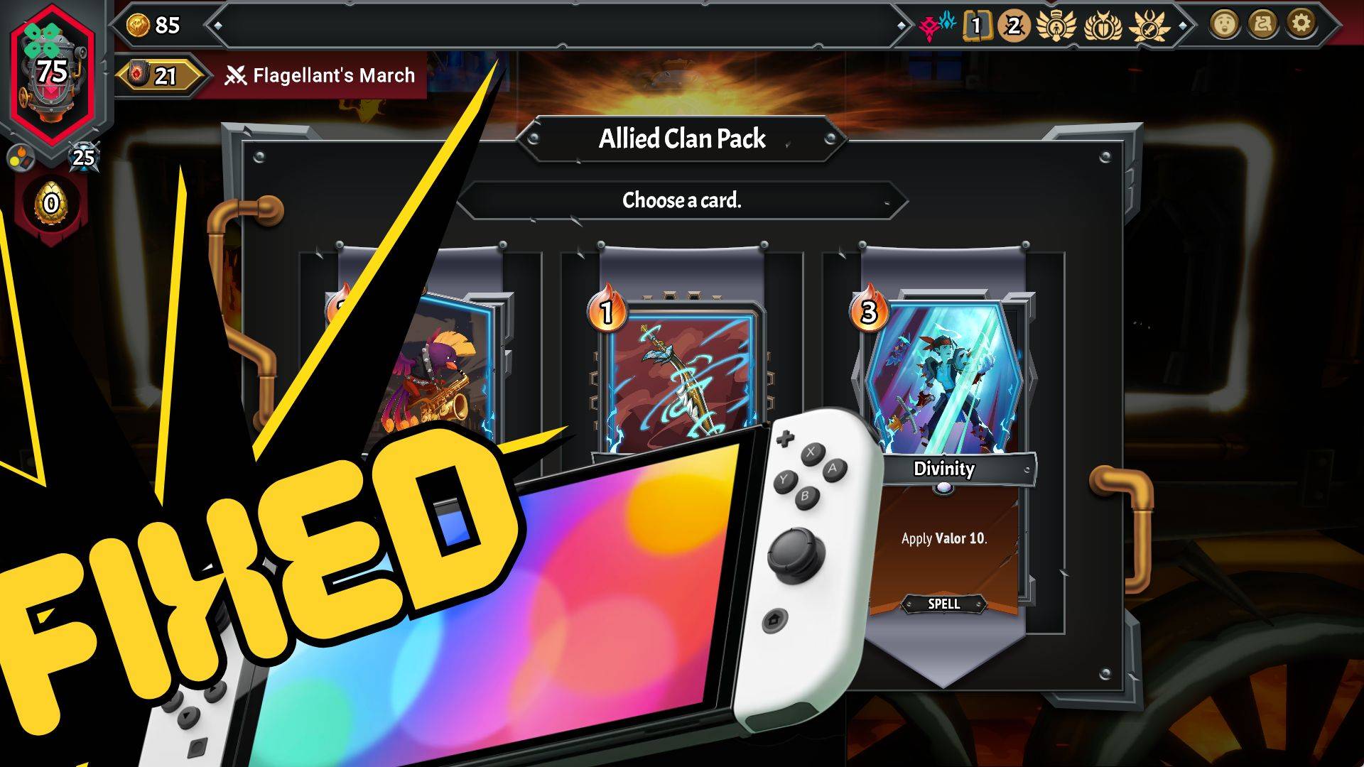 Artwork of MonsterTrain2 and its fix of crashing by TCG