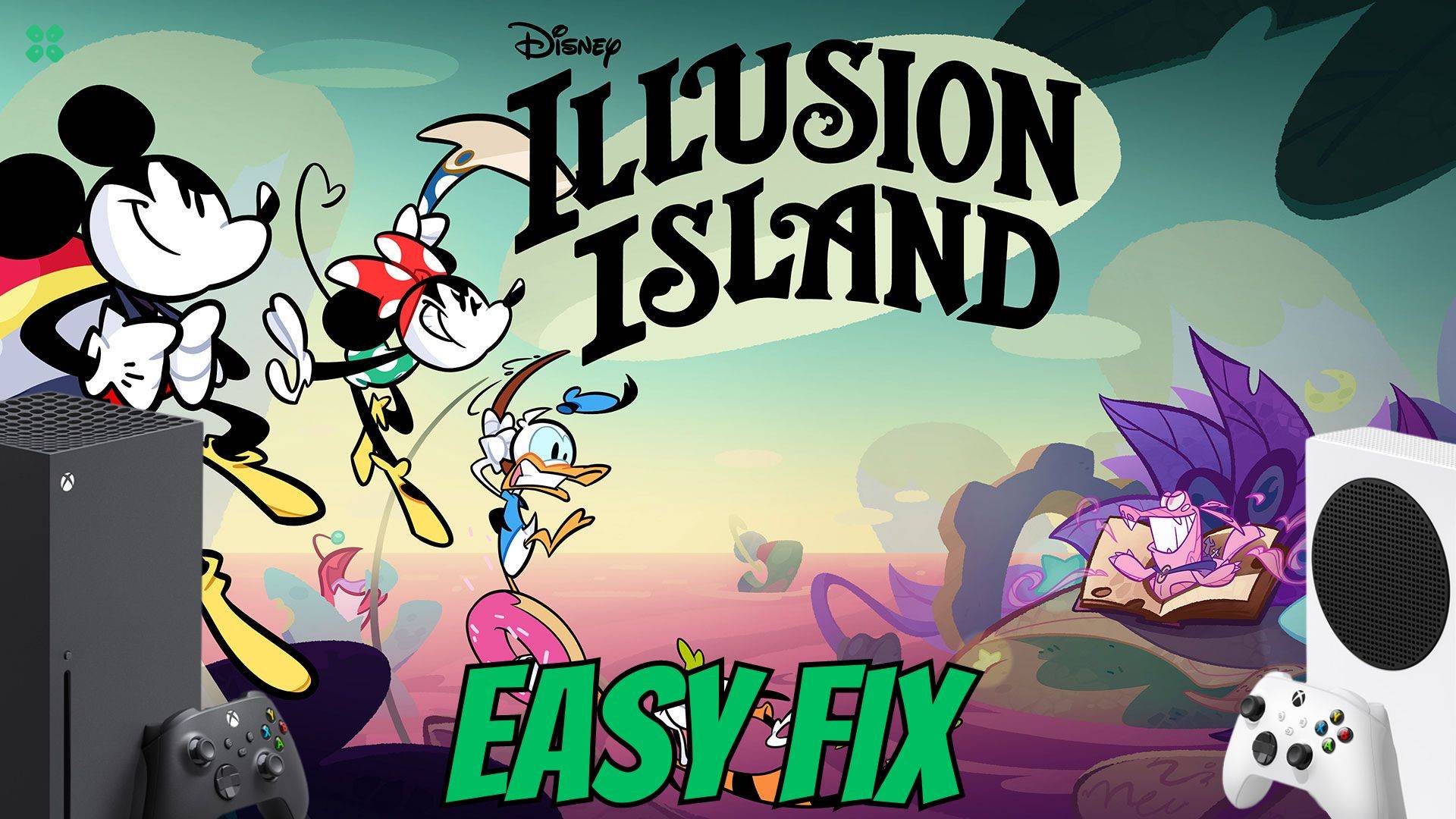 Artwork of DisneyIllusionIsland and its fix of crashing by TCG