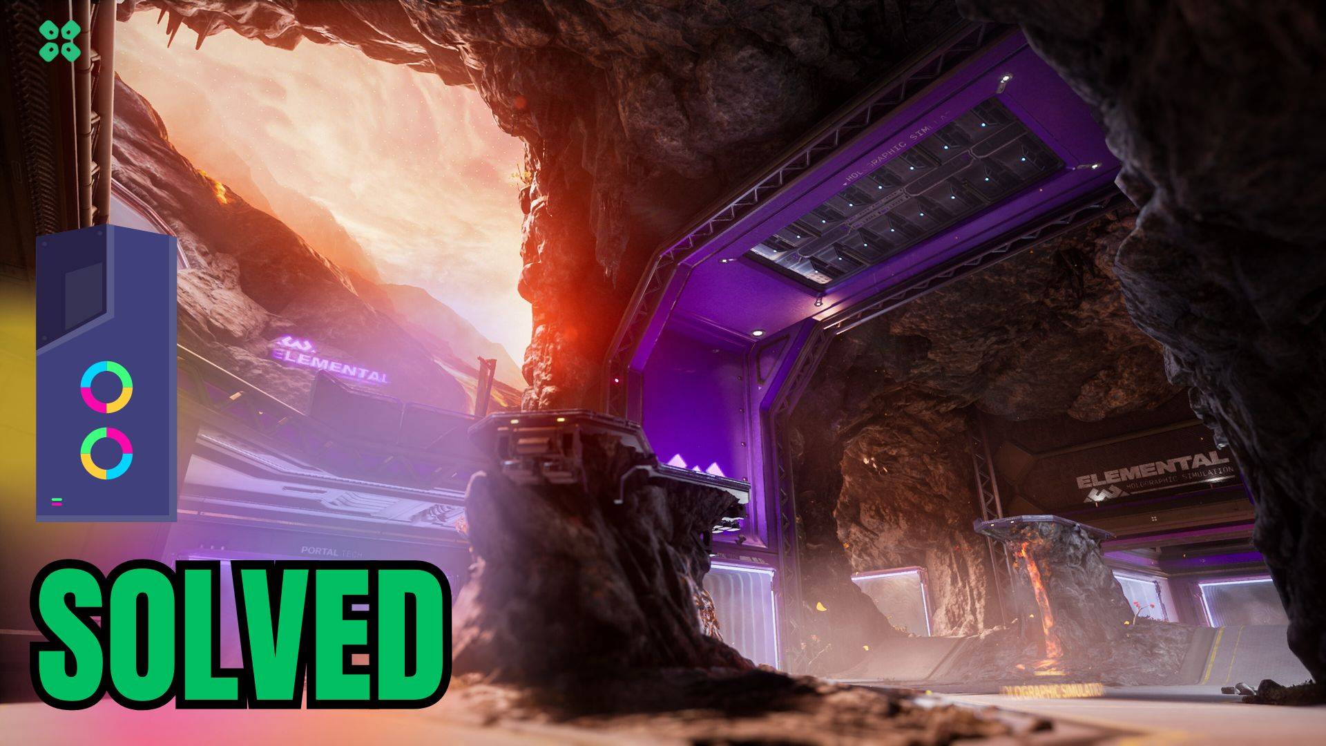 Artwork of Splitgate2 and its fix of crashing by TCG