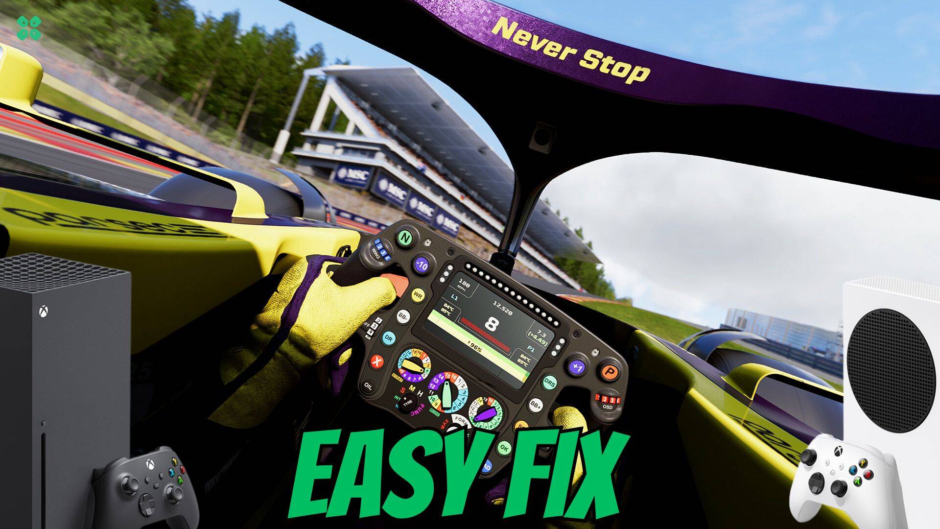 Artwork of F125 and its fix of lagging by TCG