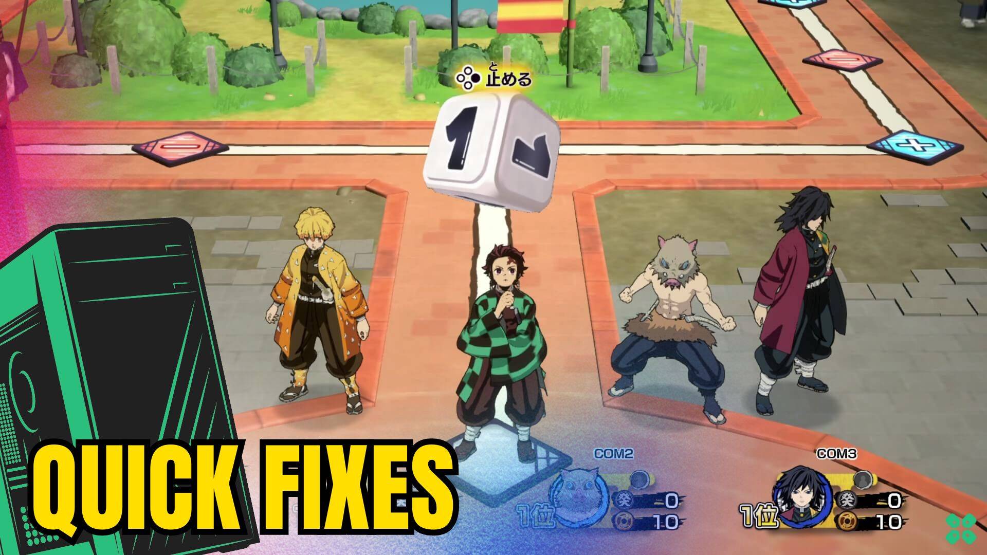 Artwork of DemonSlayerKimetsunoYaibaSweeptheBoard and its fix of lagging by TCG