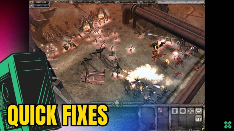 Artwork of Warhammer40000DawnofWar and its fix of lagging by TCG