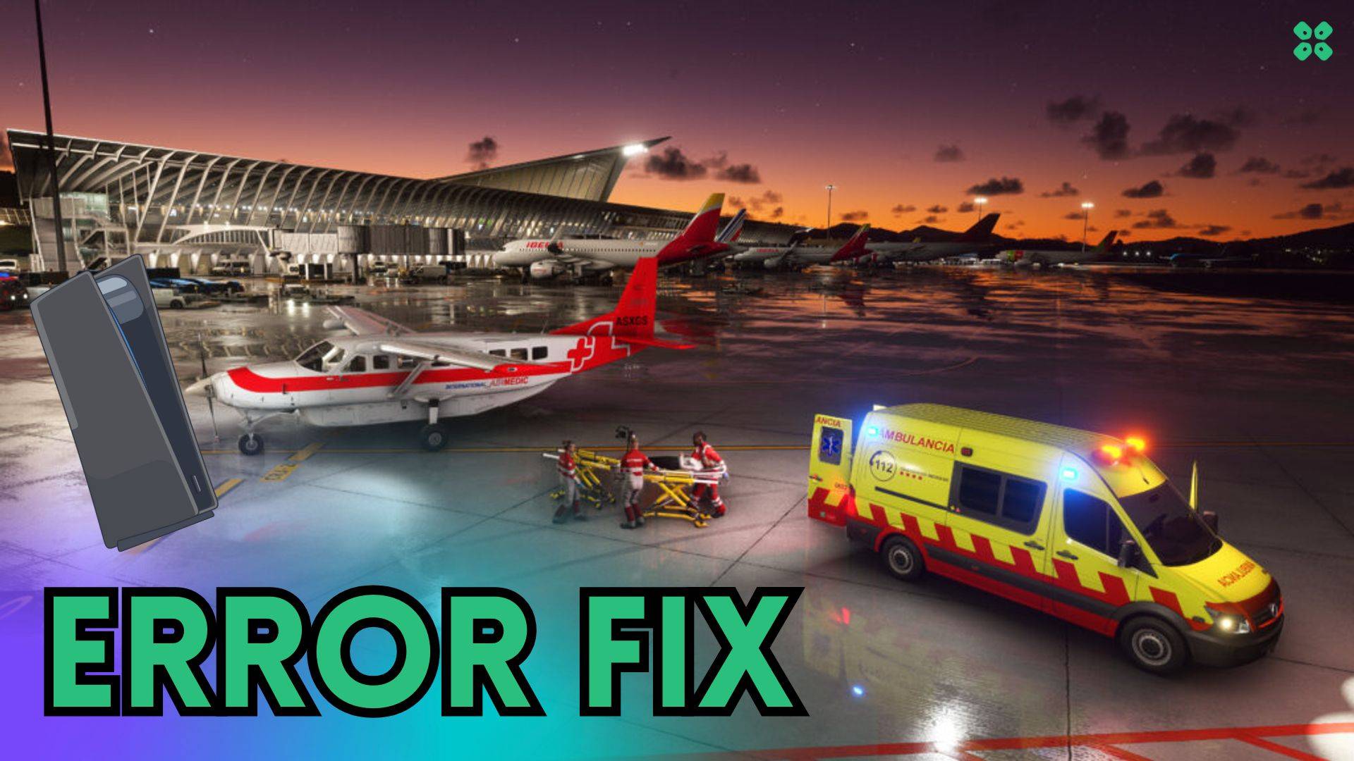 Artwork of MicrosoftFlightSimulator2024 and its fix of crashing by TCG