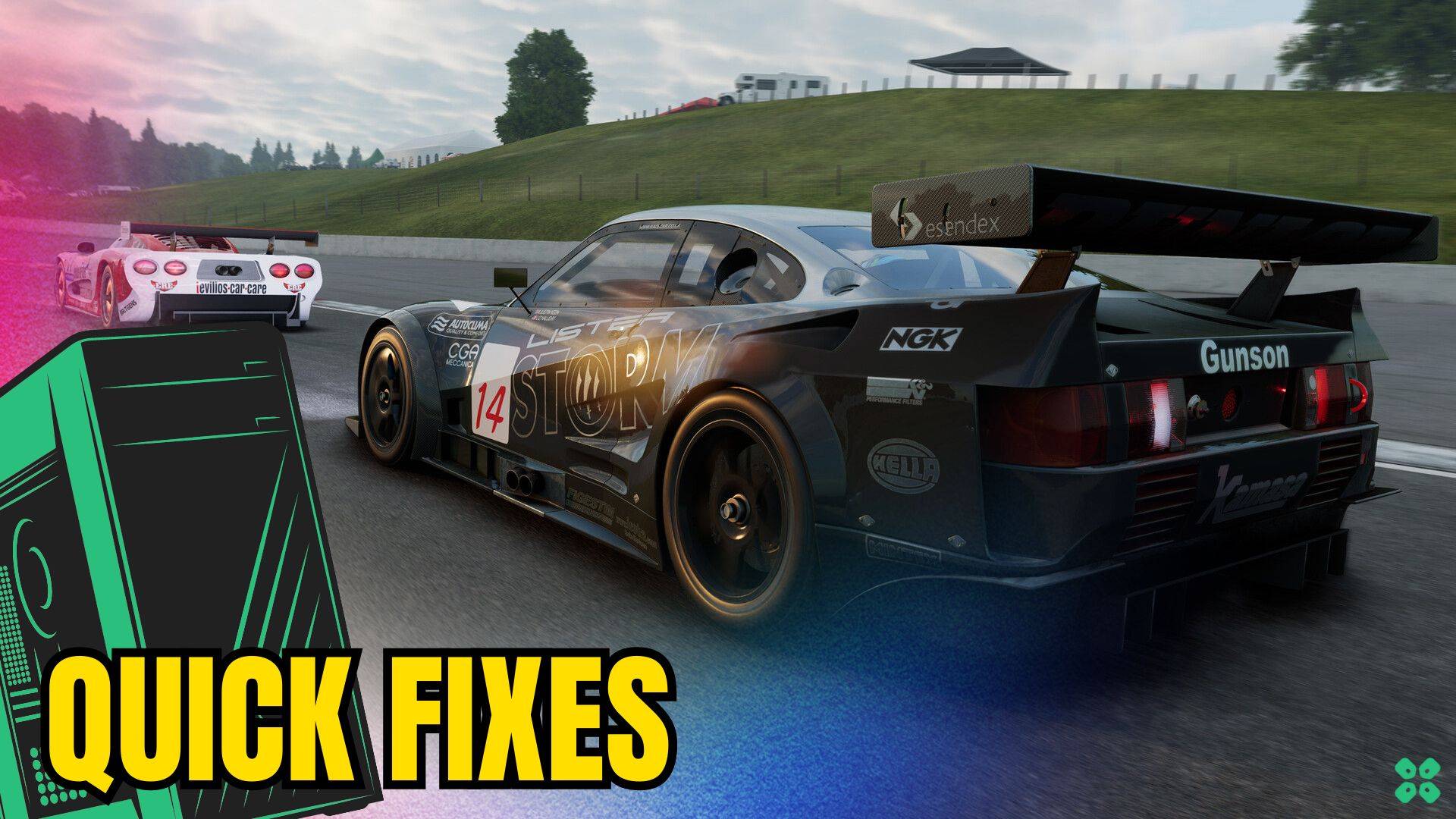 Artwork of ProjectMotorRacing and its fix of lagging by TCG