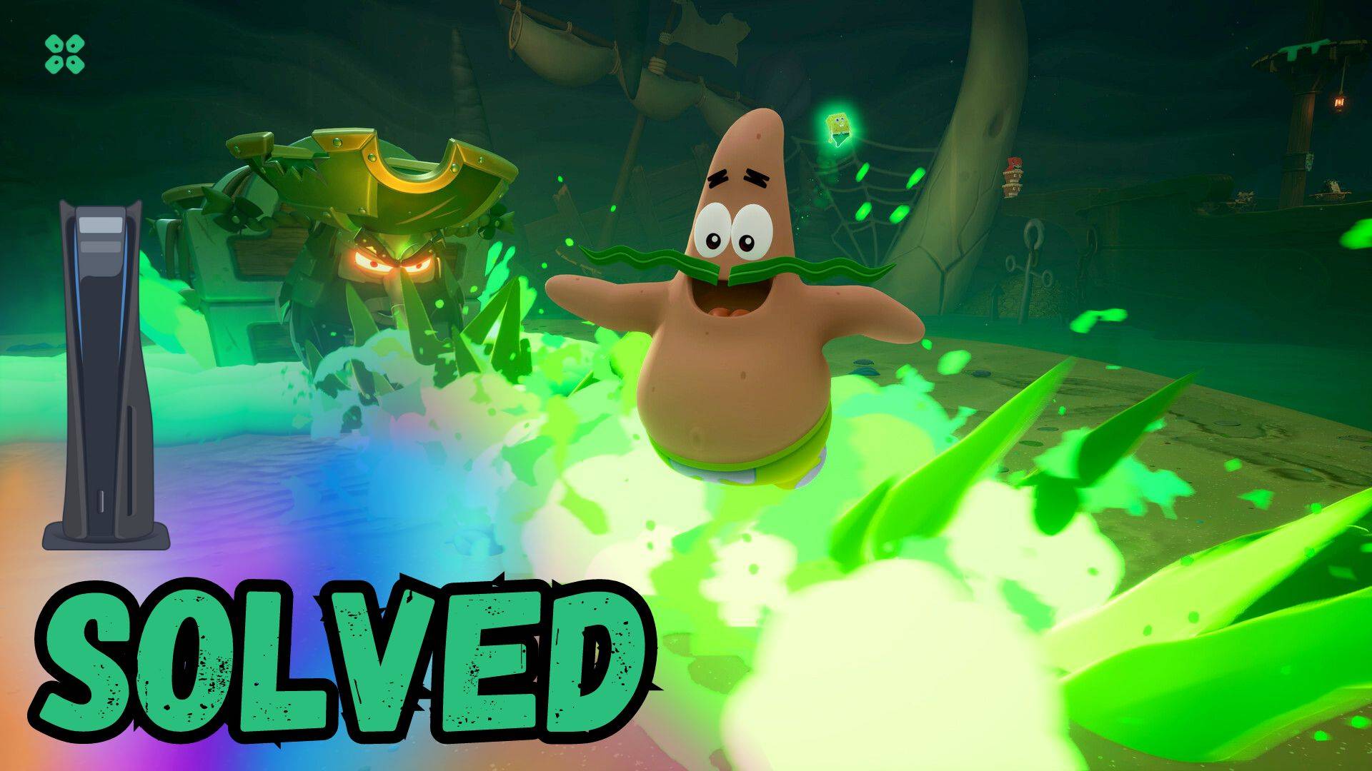 Artwork of SpongeBobSquarePantsTitansoftheTide and its fix of crashing by TCG