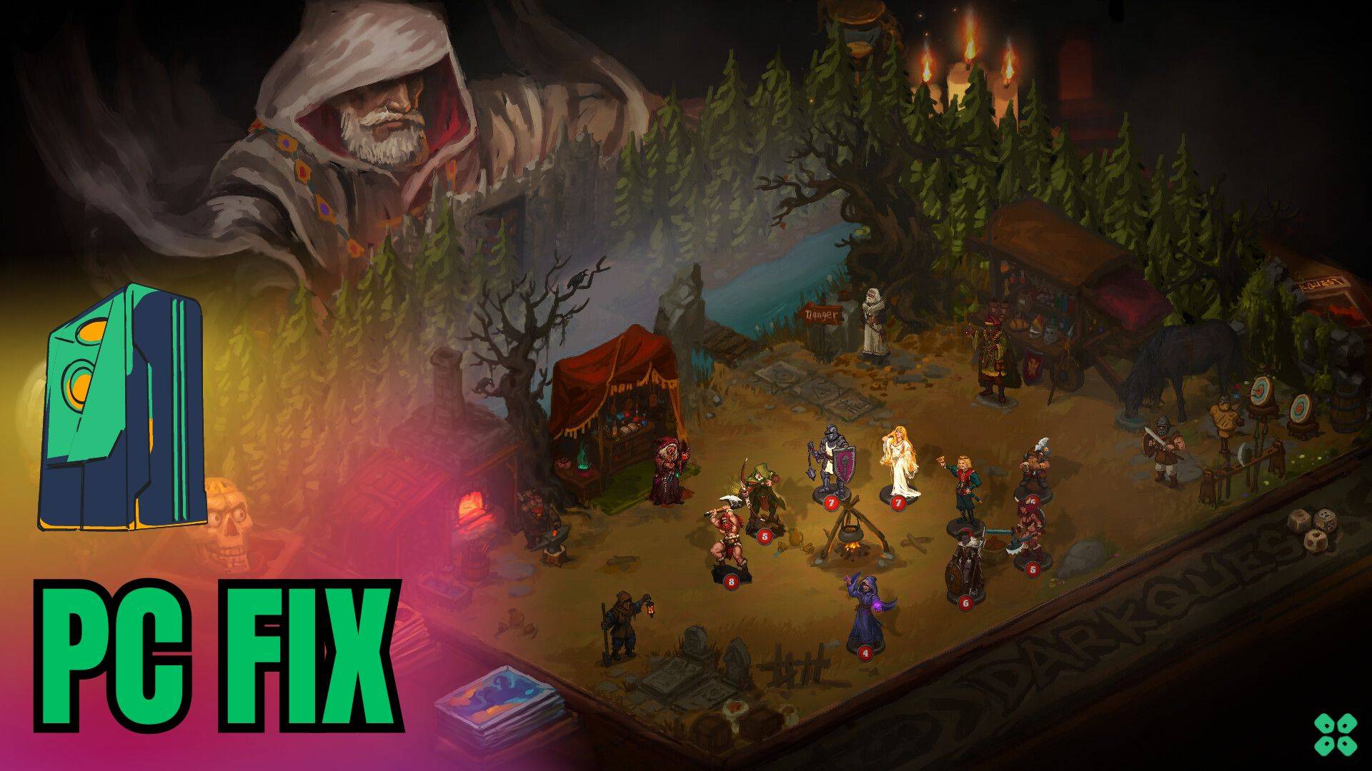 Artwork of DarkQuest4 and its fix of lagging by TCG