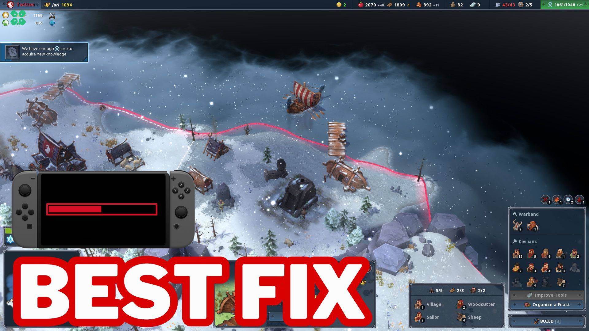 Artwork of Northgard and its fix of lagging by TCG