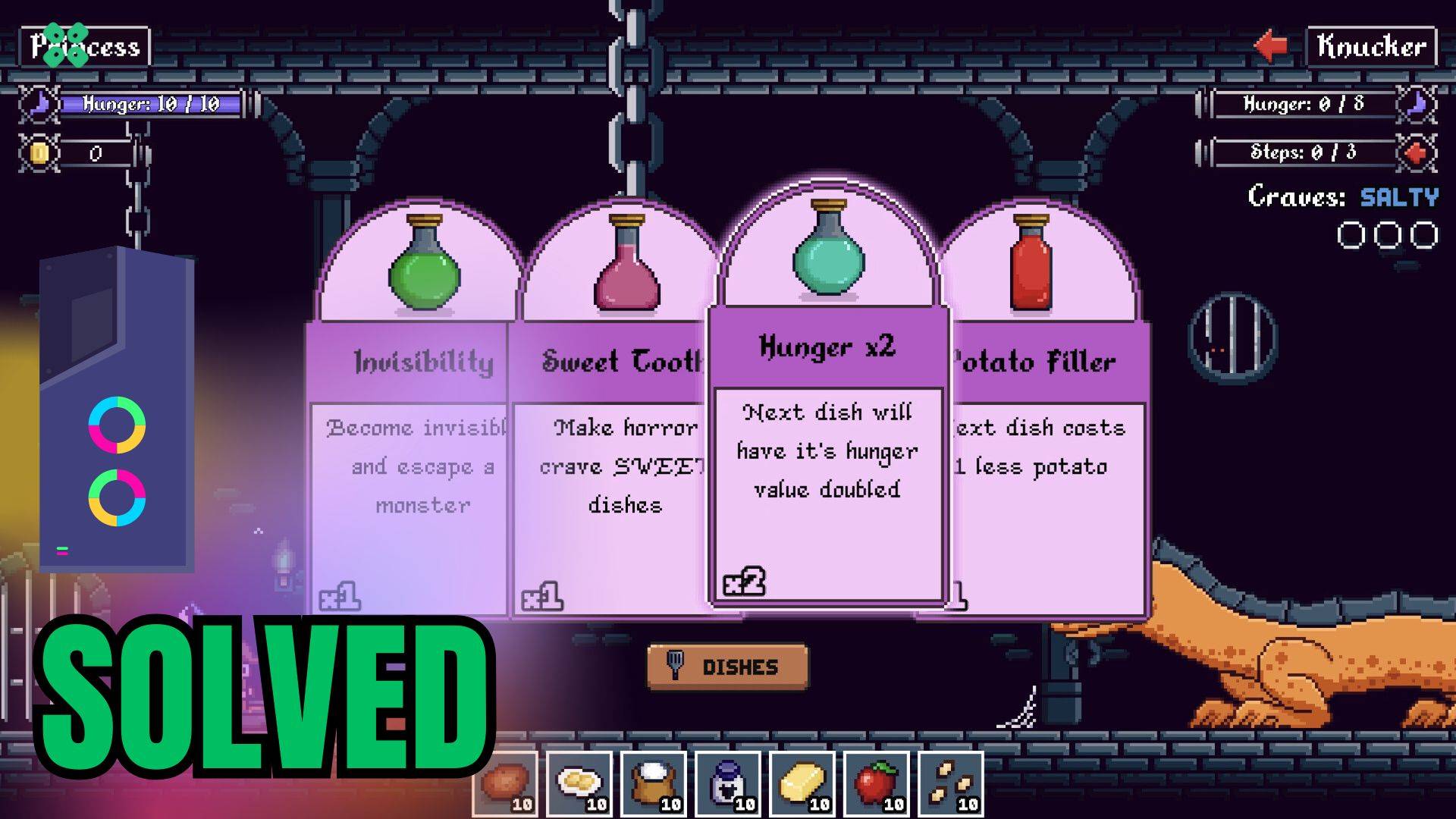 Artwork of HungryHorrors and its fix of crashing by TCG