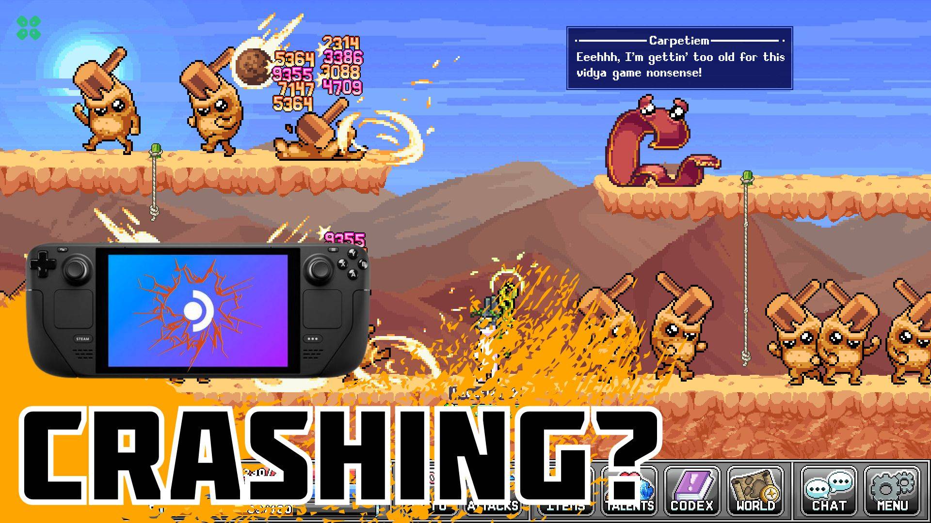 Artwork of IdleOn and its fix of crashing by TCG