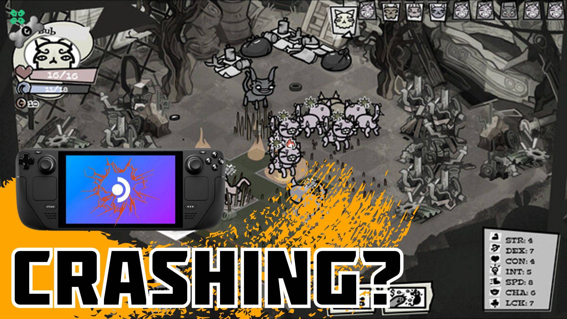 Artwork of Mewgenics and its fix of crashing by TCG