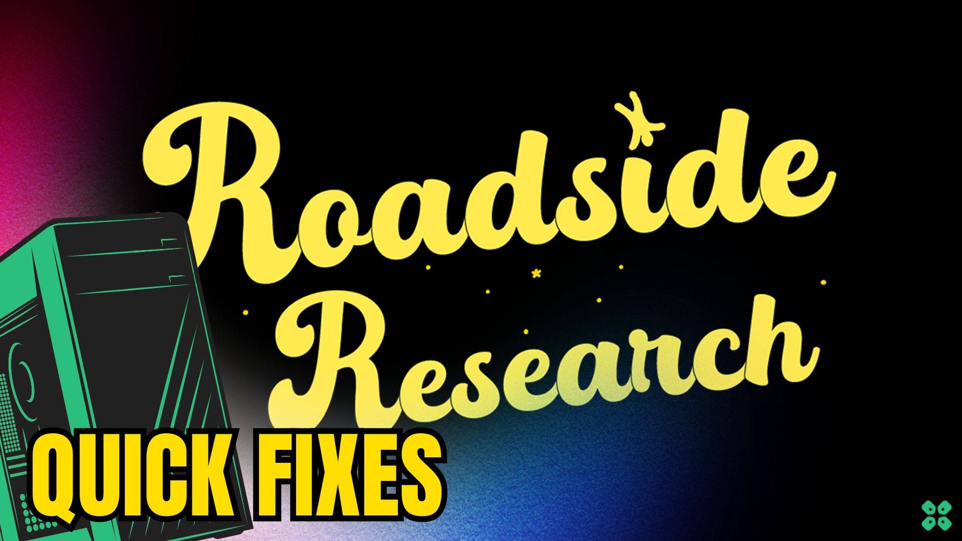 Artwork of RoadsideResearch and its fix of crashing by TCG