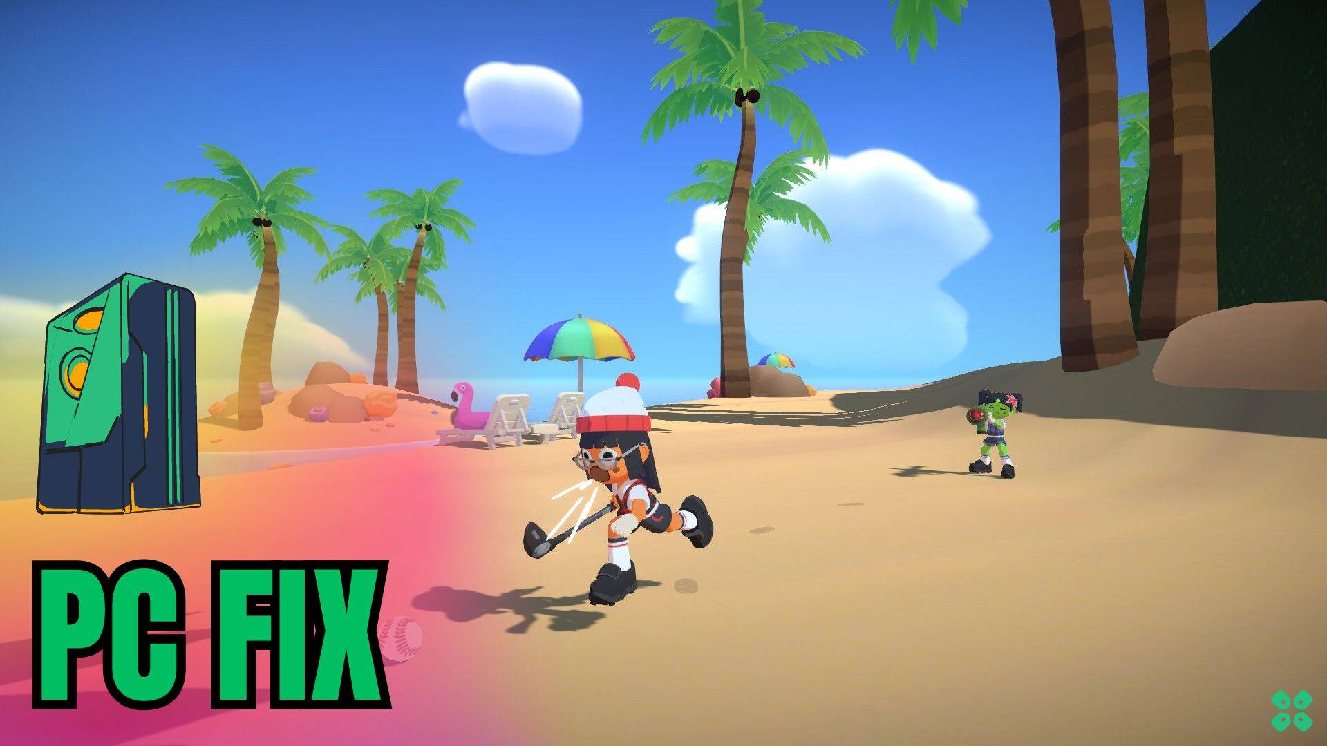 Artwork of SuperBattleGolf and its fix of lagging by TCG