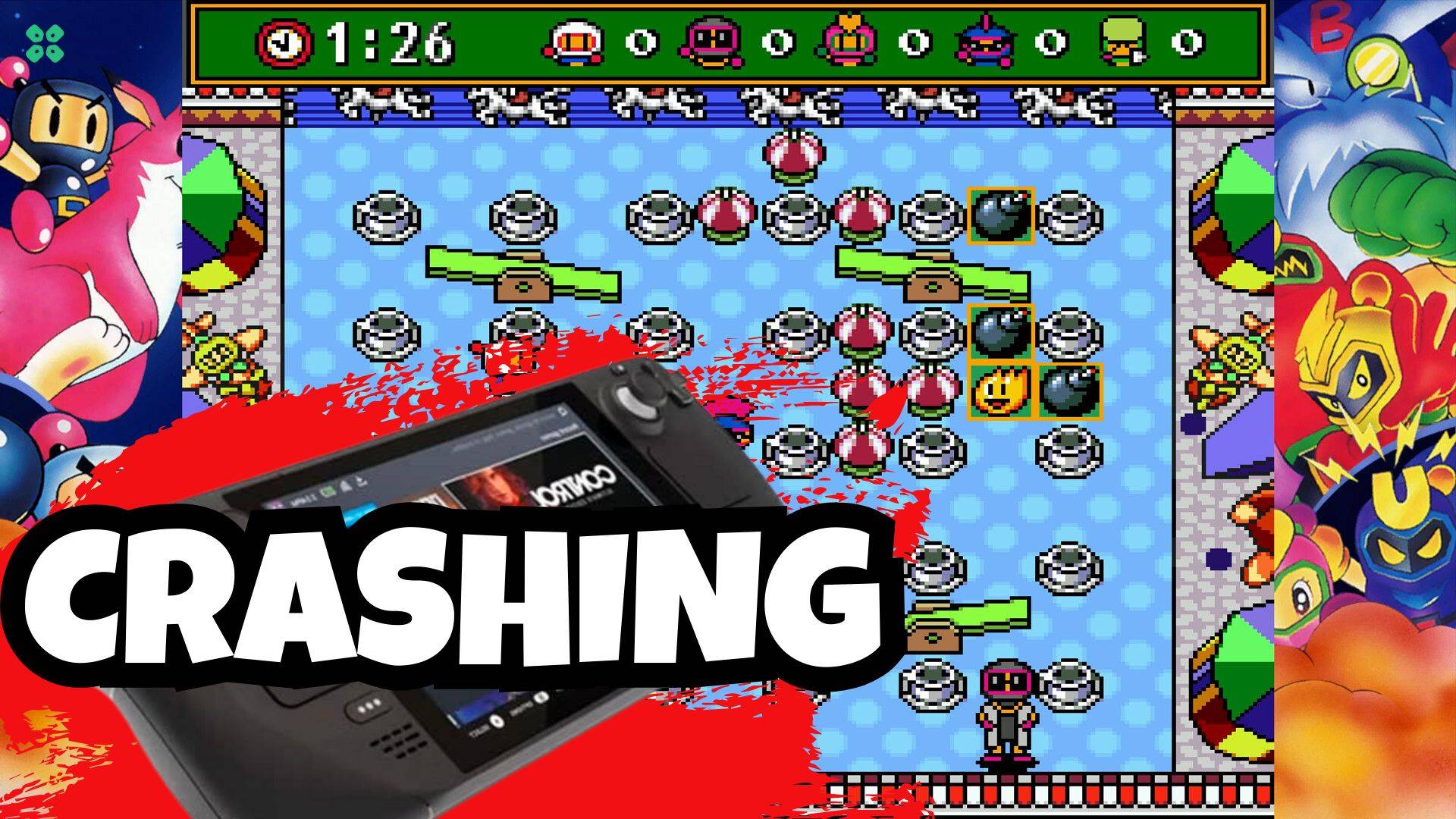 Artwork of SuperBombermanCollection and its fix of crashing by TCG