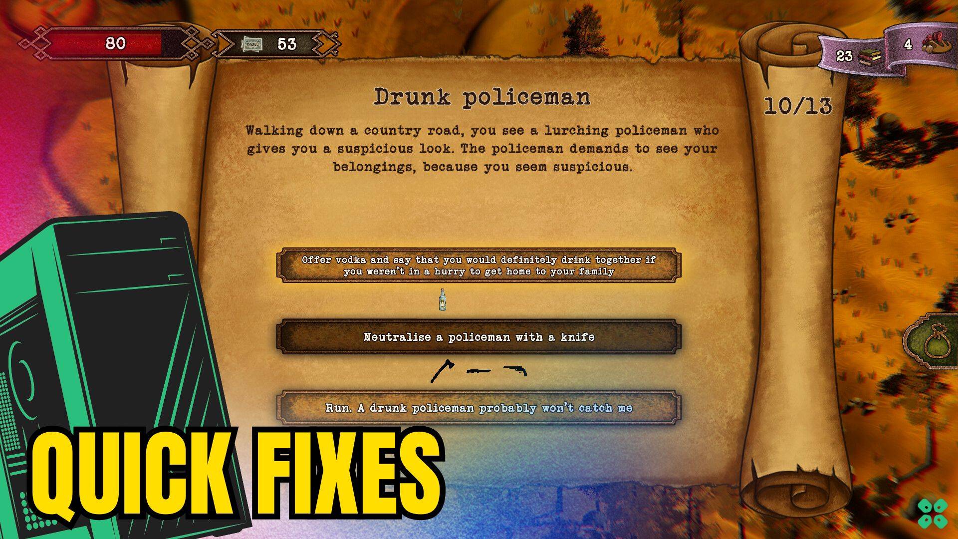 Artwork of BookSmugglers and its fix of crashing by TCG