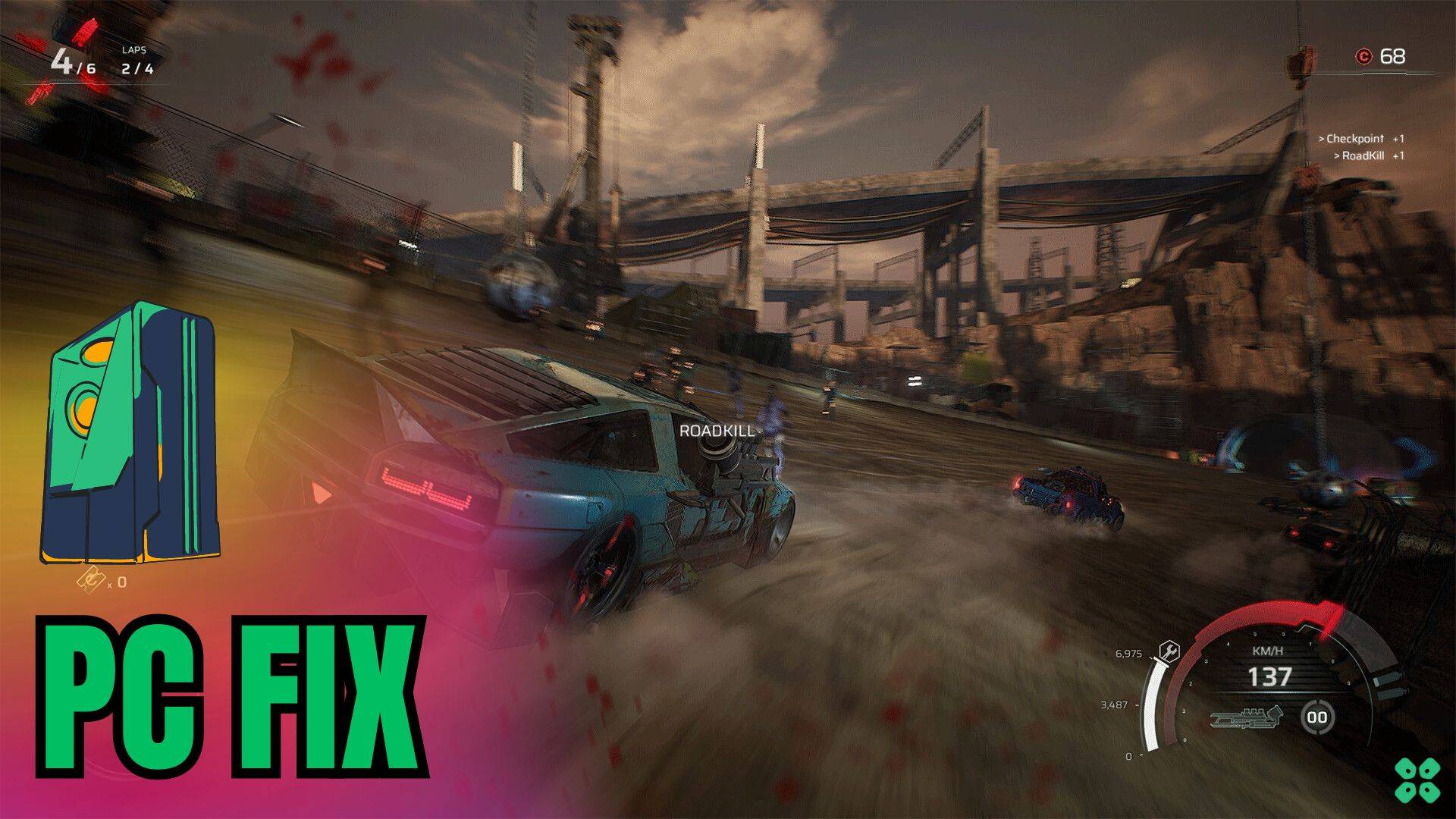 Artwork of CarmageddonRogueShift and its fix of crashing by TCG