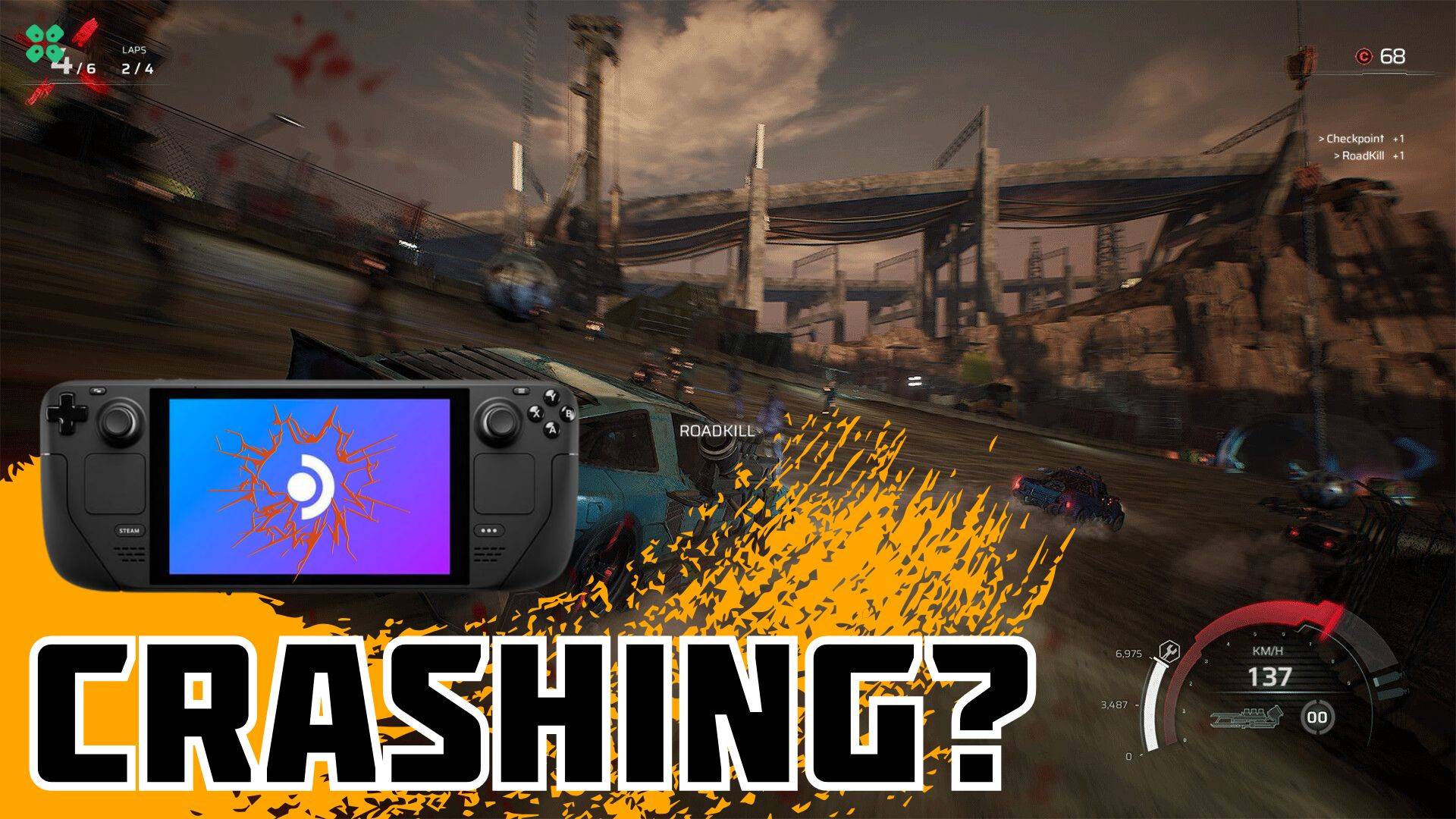 Artwork of CarmageddonRogueShift and its fix of crashing by TCG