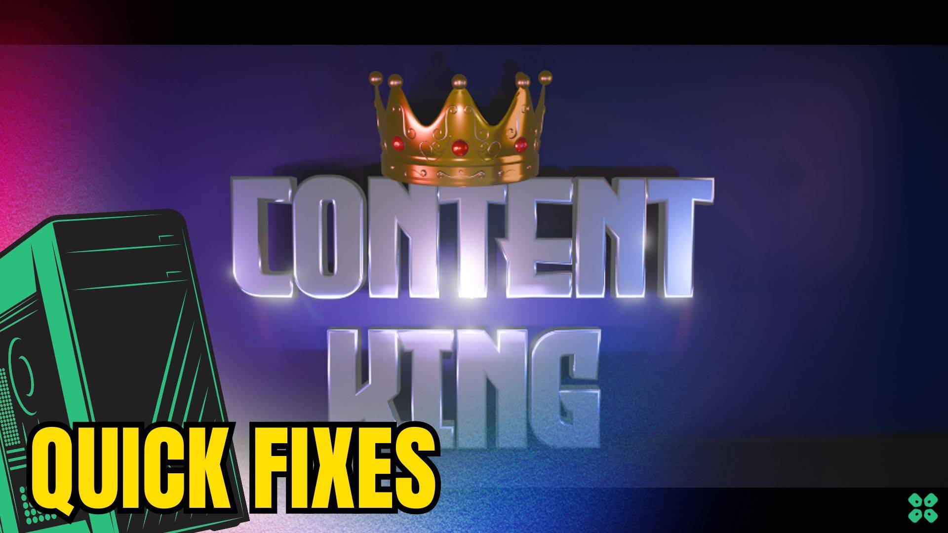 Artwork of ContentKing and its fix of crashing by TCG