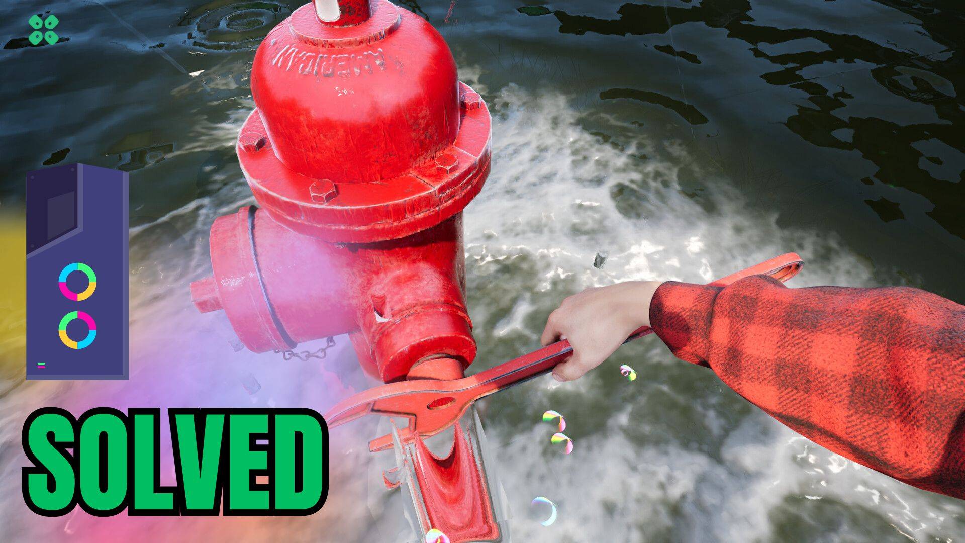 Artwork of DrainSim and its fix of crashing by TCG