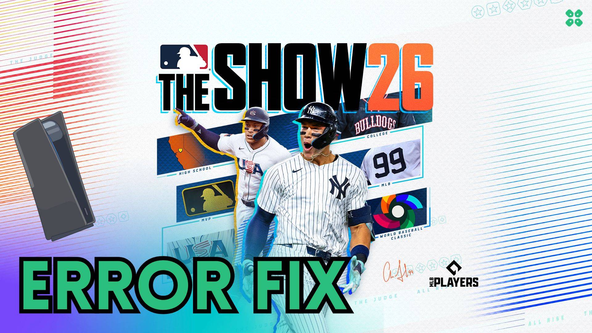 Artwork of MLBTheShow26 and its fix of crashing by TCG
