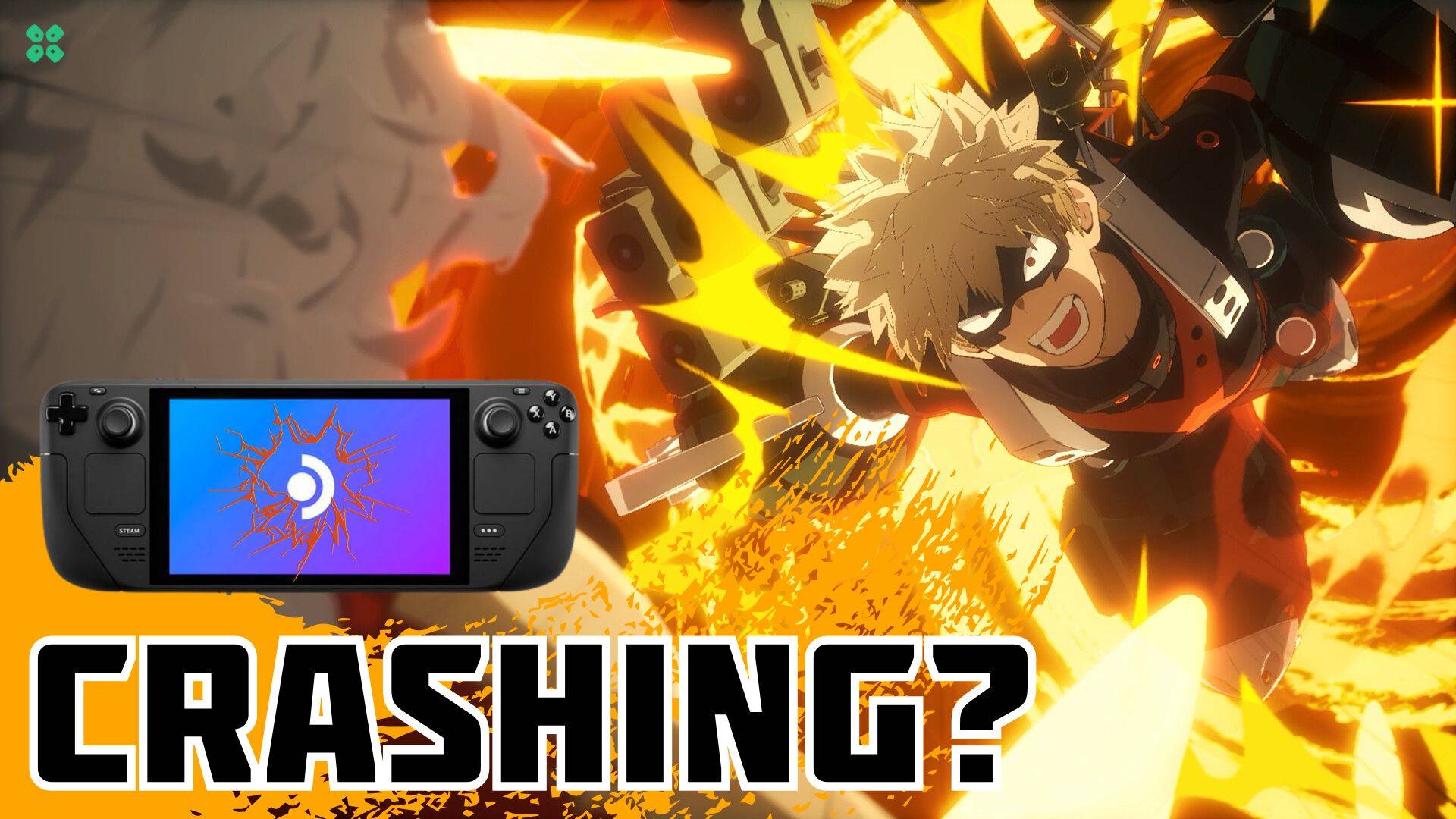 Artwork of MyHeroAcademiaAllsJustice and its fix of crashing by TCG