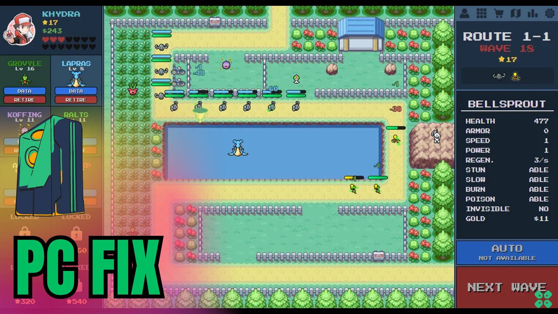 Artwork of PokPathTD and its fix of crashing by TCG