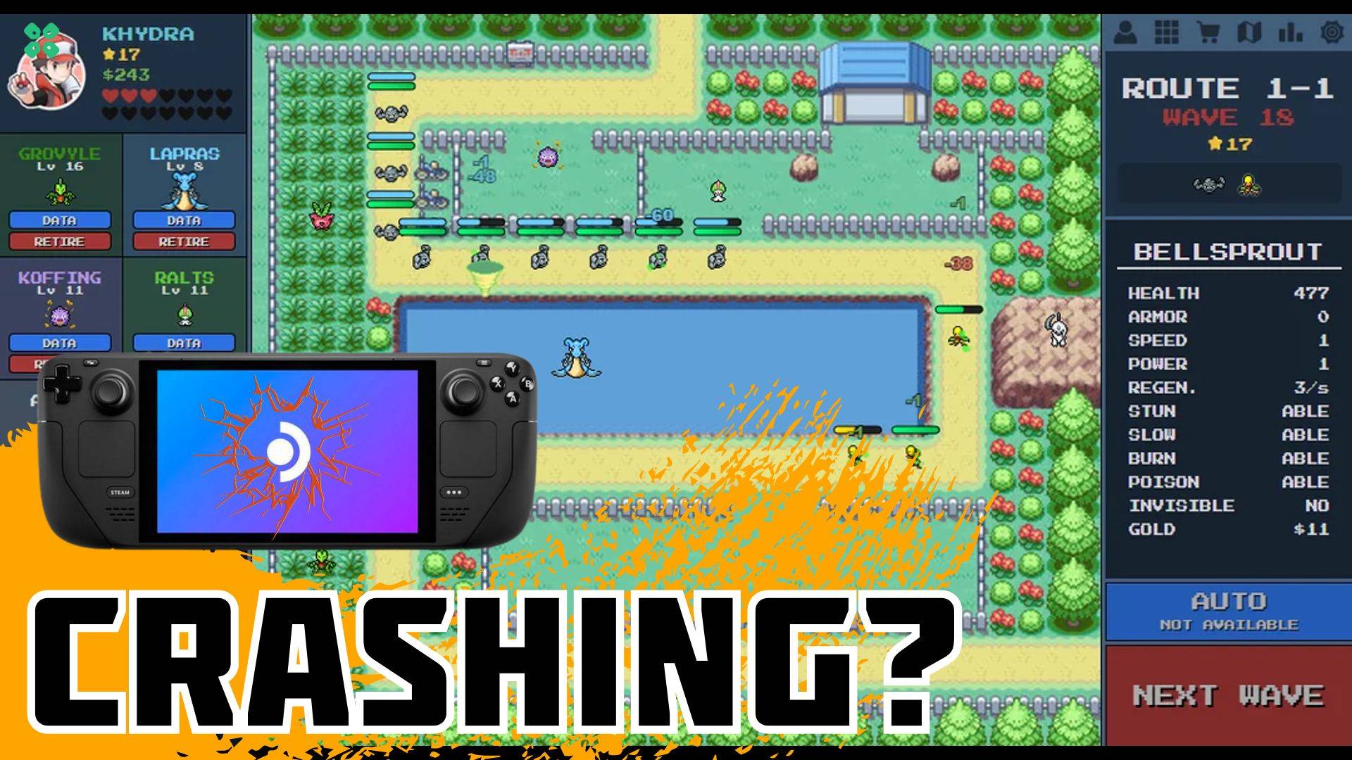 Artwork of PokPathTD and its fix of crashing by TCG