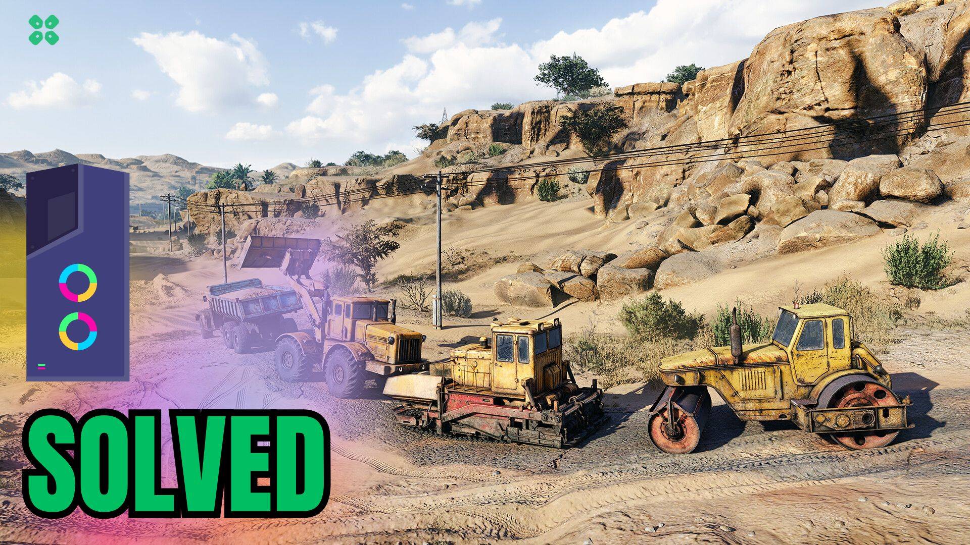 Artwork of RoadCraft and its fix of lagging by TCG