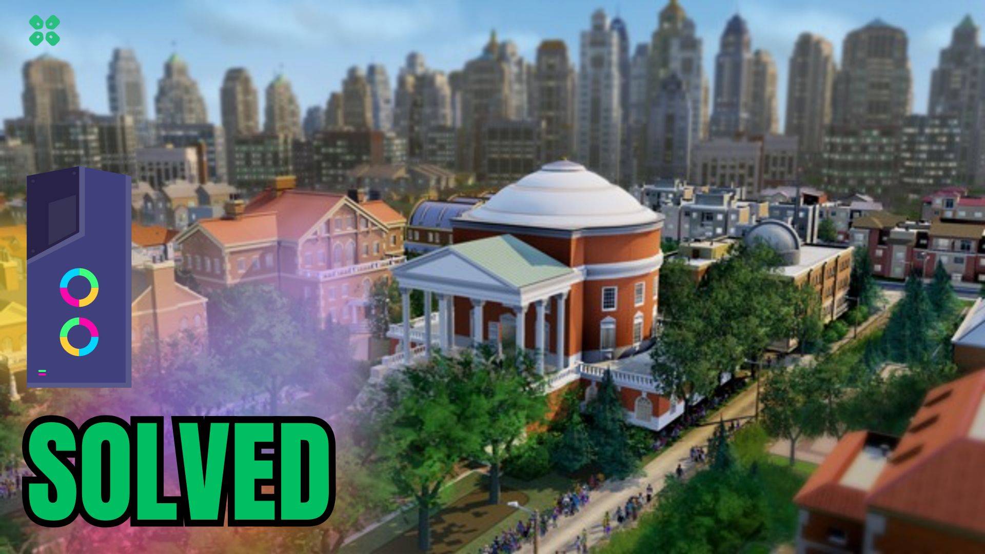 Artwork of SimCity and its fix of lagging by TCG