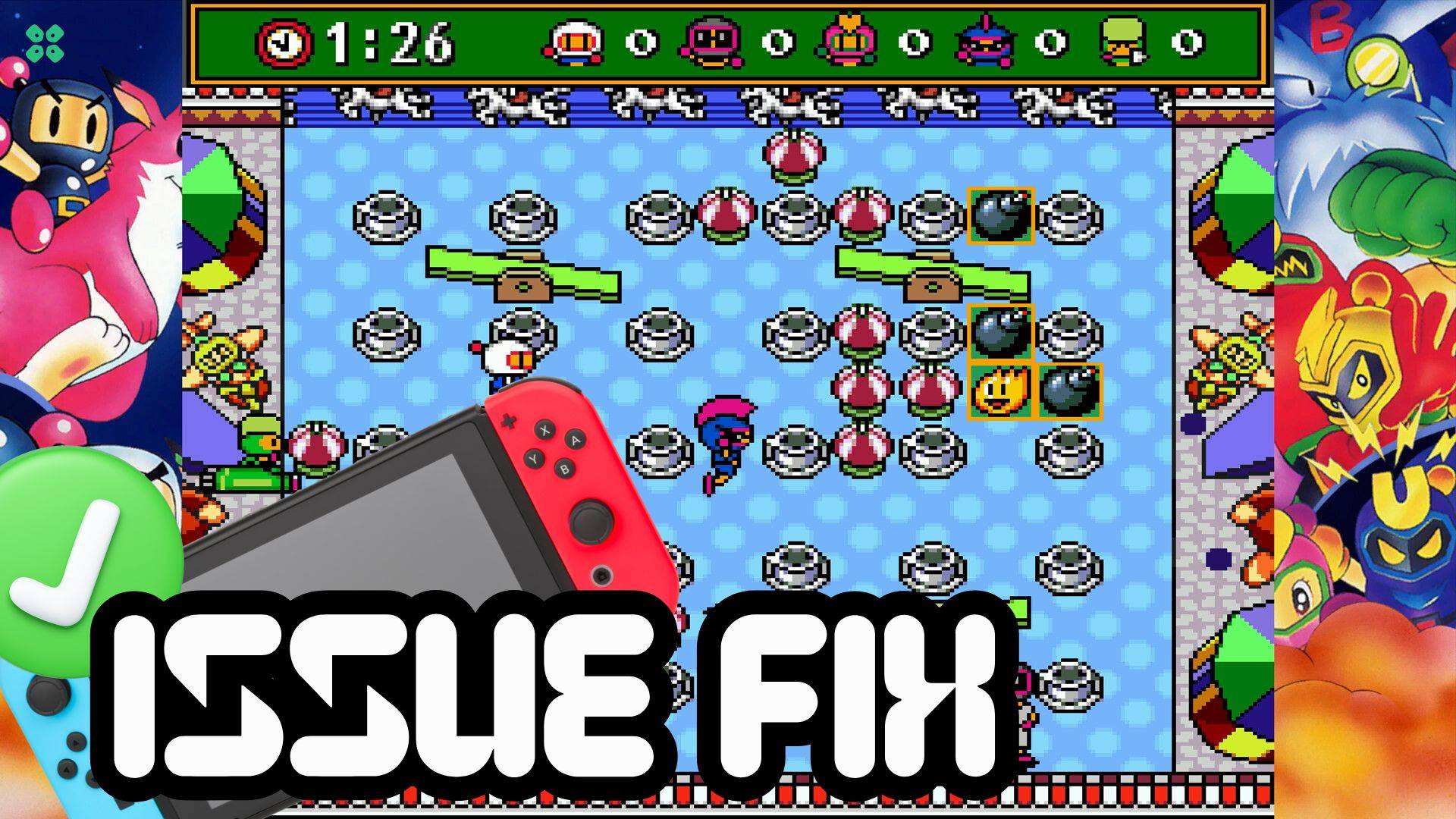 Artwork of SuperBombermanCollection and its fix of lagging by TCG