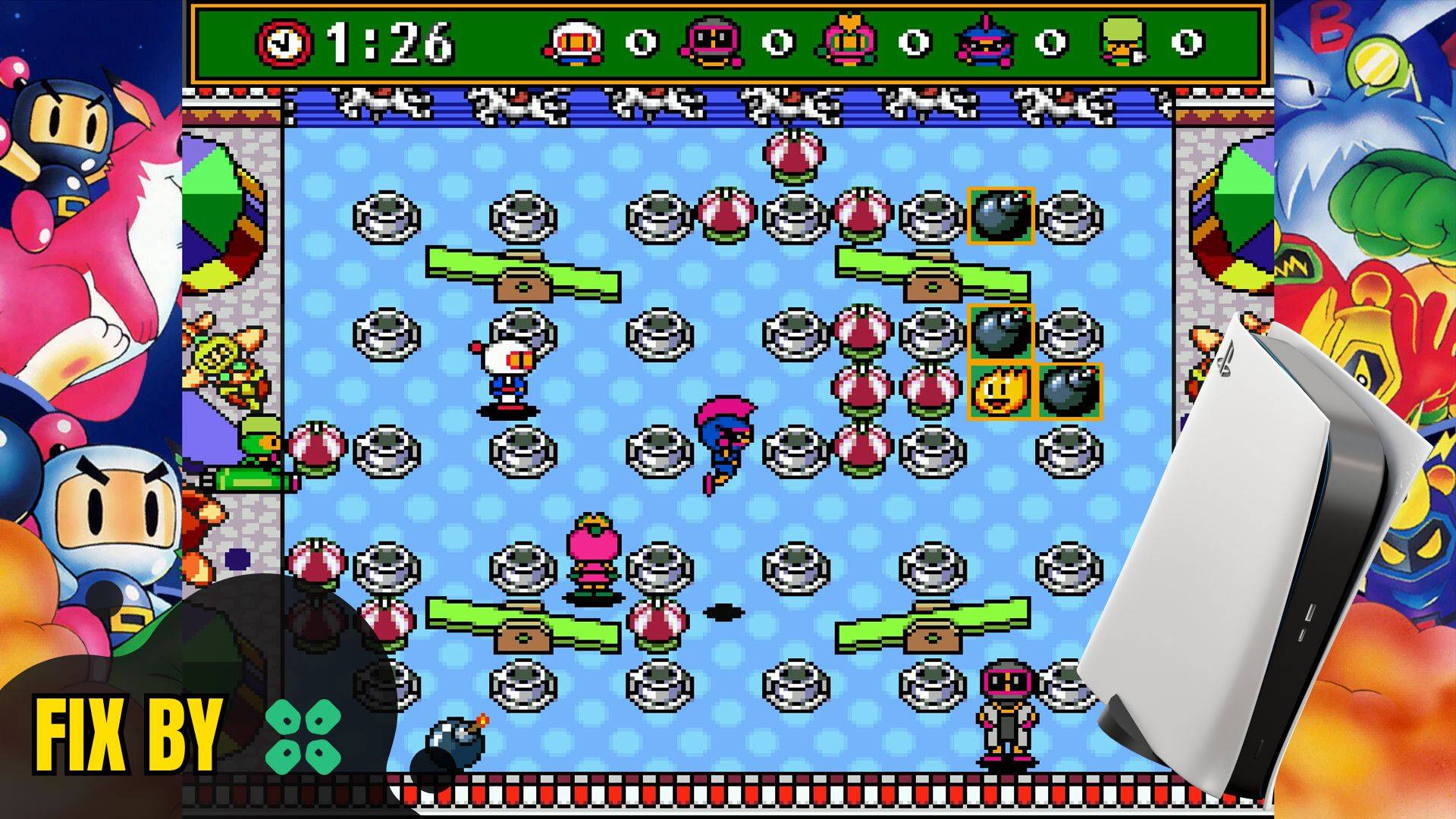 Artwork of SuperBombermanCollection and its fix of lagging by TCG