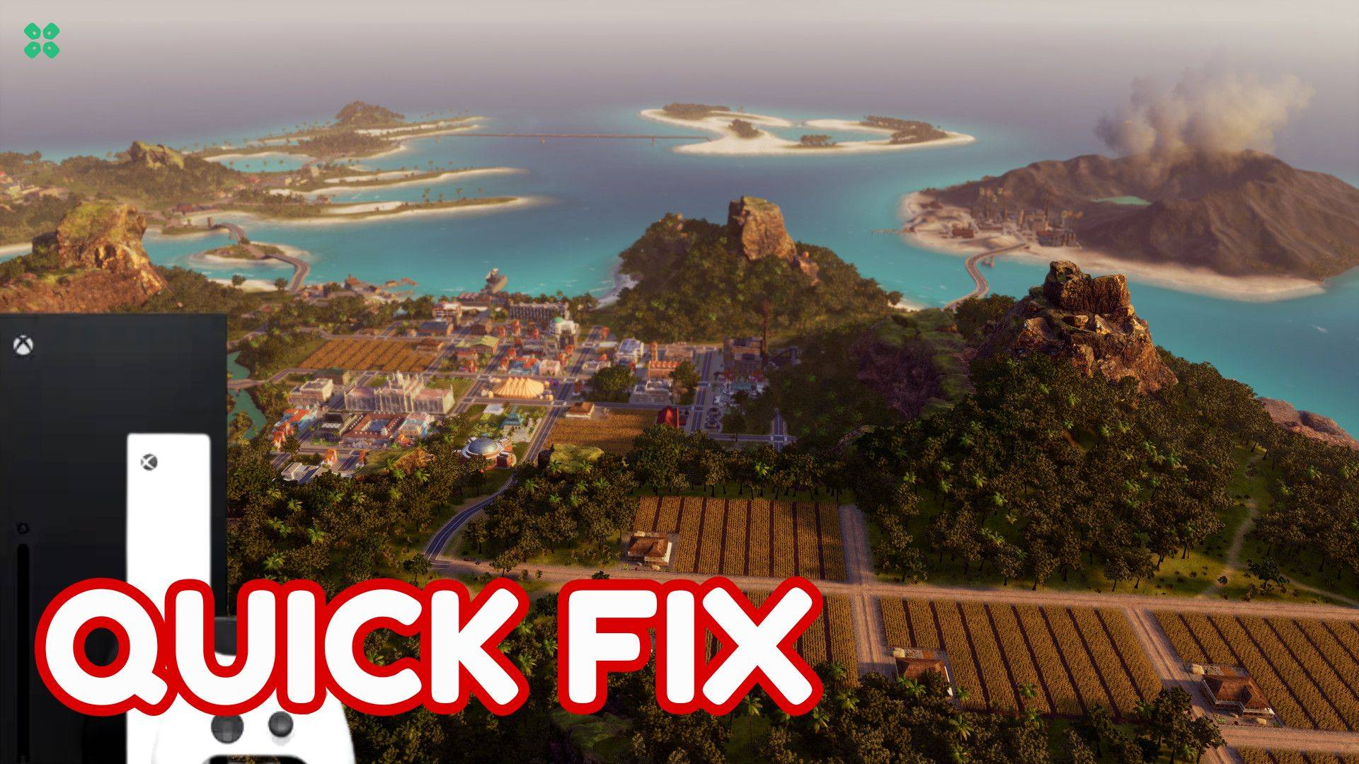 Artwork of Tropico6 and its fix of lagging by TCG