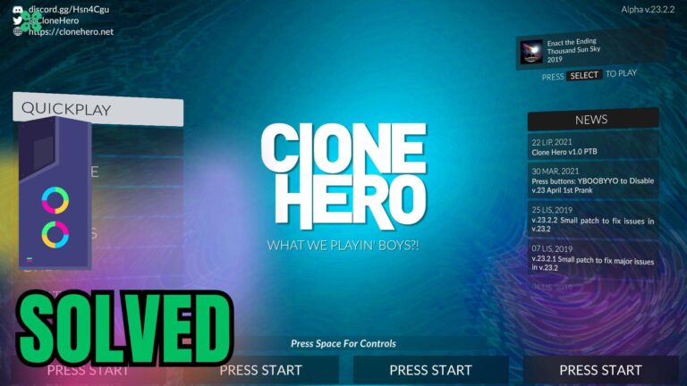 Artwork of CloneHero and its fix of lagging by TCG