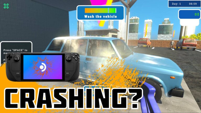 Artwork of ExpressCarWashSimulator and its fix of crashing by TCG