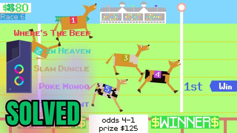 Artwork of HorseyGame and its fix of crashing by TCG