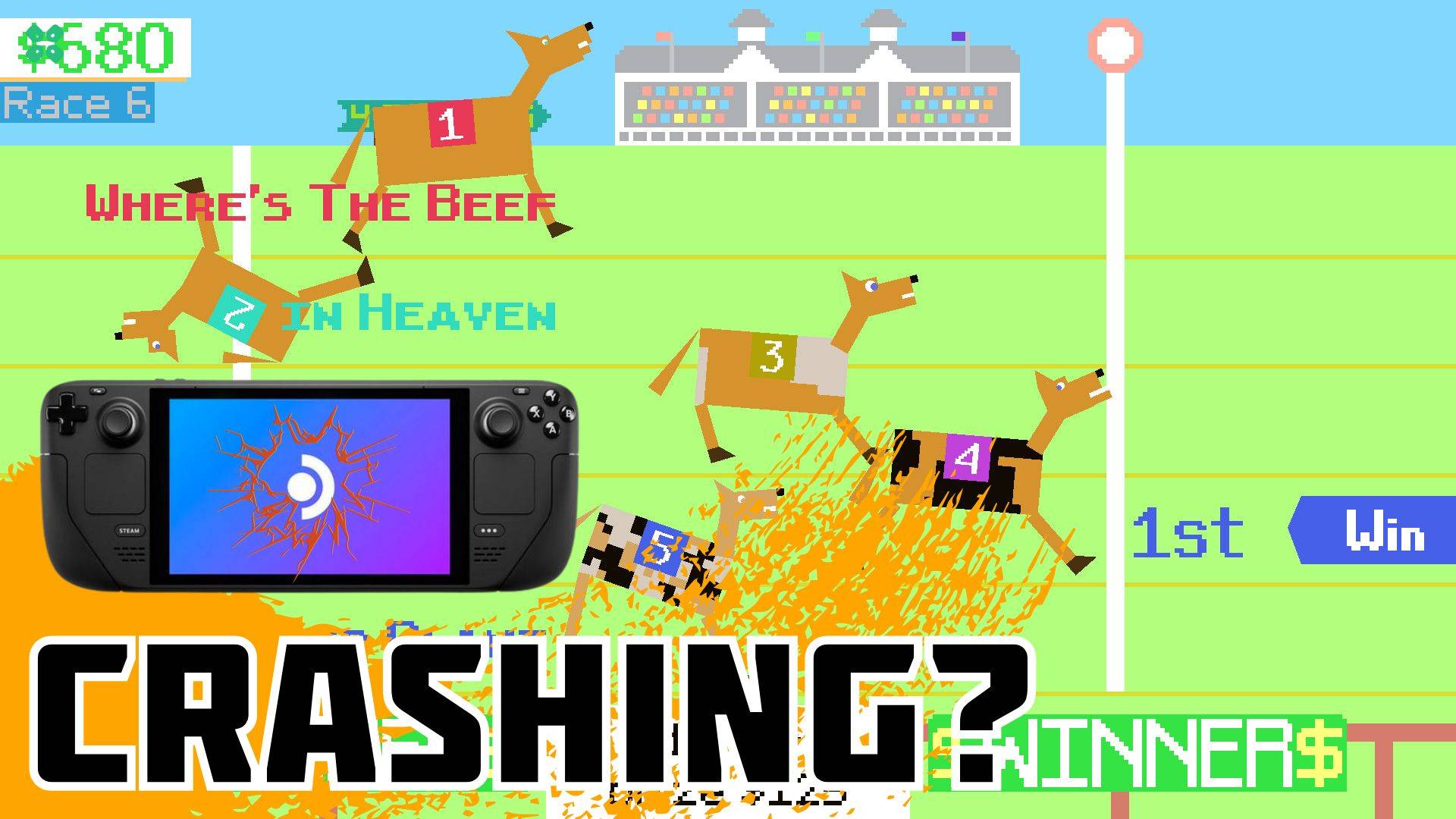 Artwork of HorseyGame and its fix of crashing by TCG