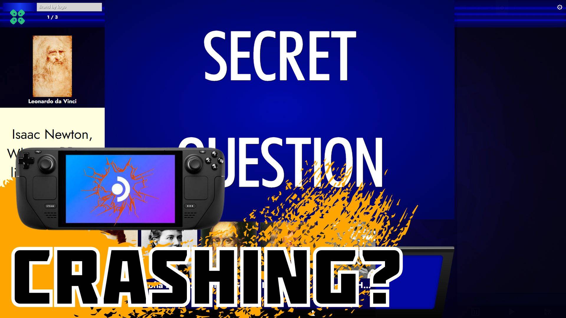 Artwork of SIGame and its fix of crashing by TCG