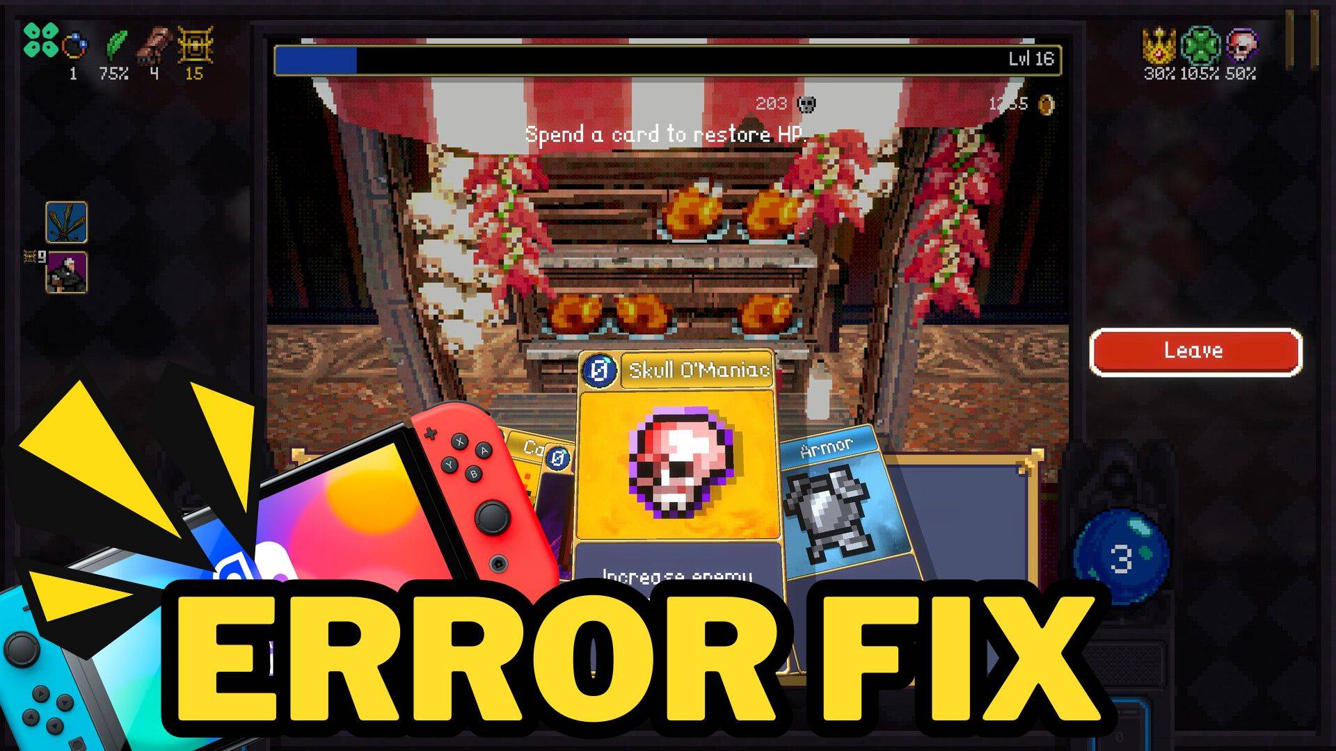 Artwork of VampireCrawlersTheTurboWildcardfromVampireSurvivors and its fix of crashing by TCG